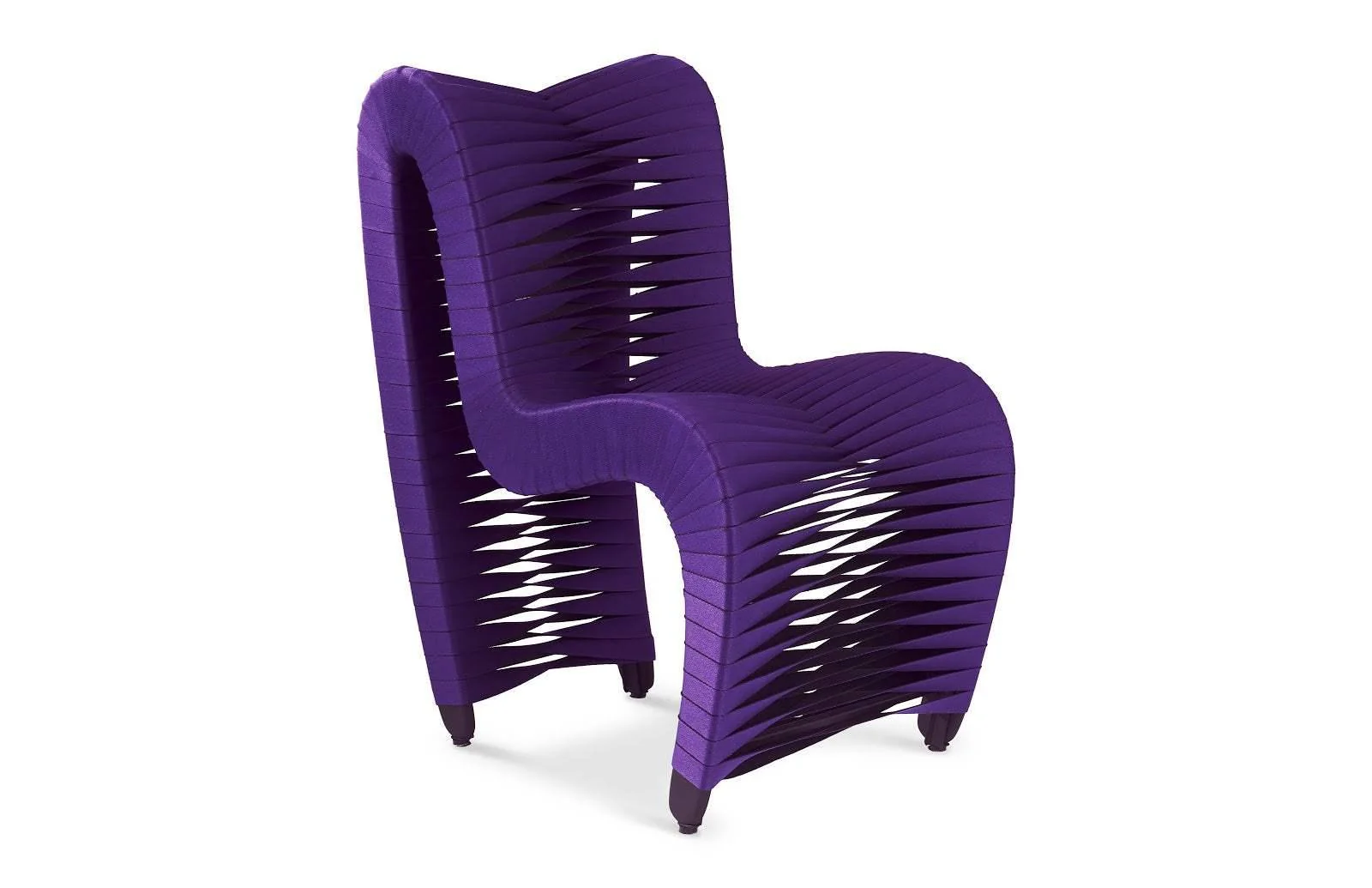 Seat Belt Dining Chair, Purple - Remutear