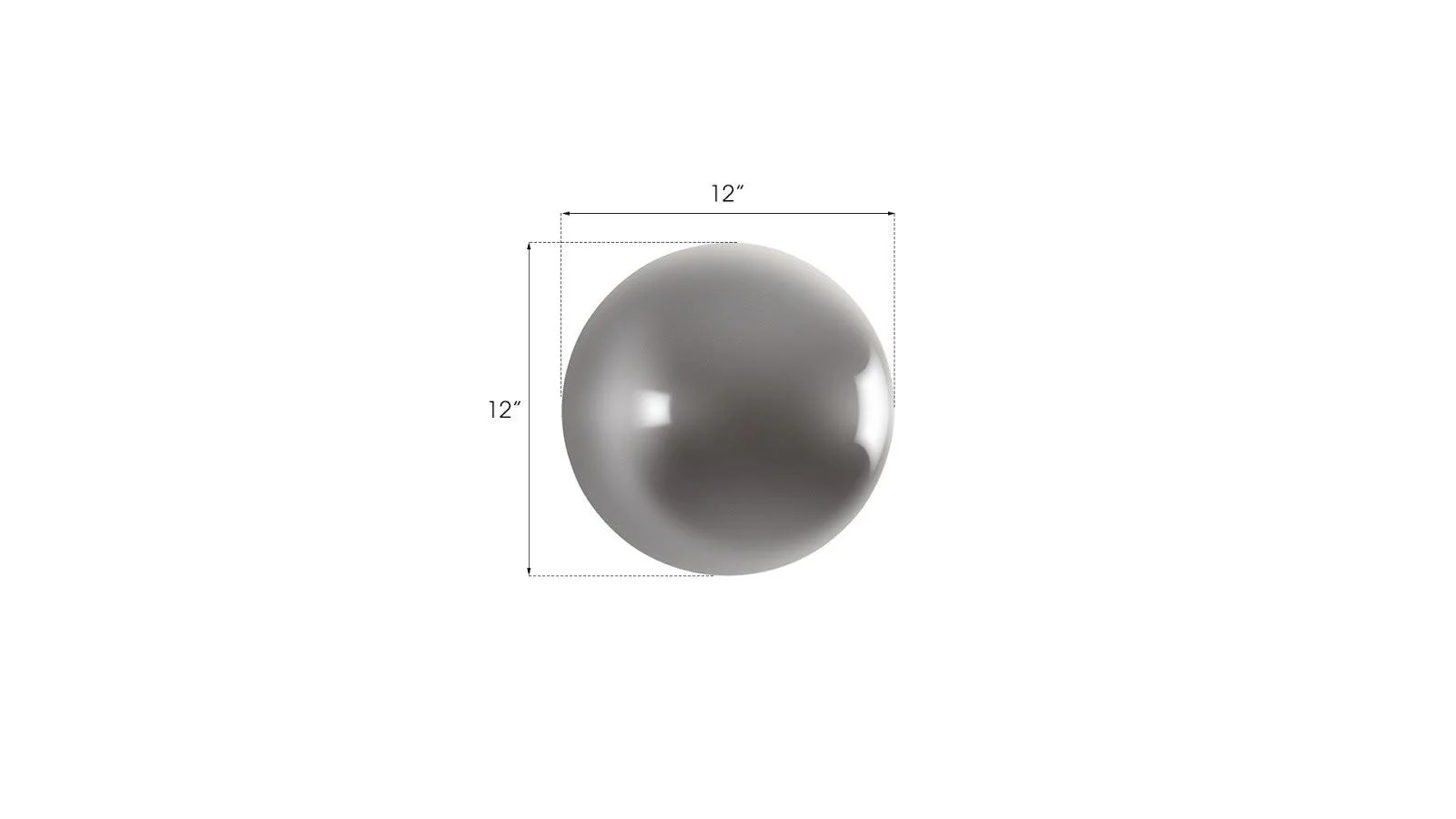Ball on the Wall, Small, Polished Aluminum Finish - Remutear