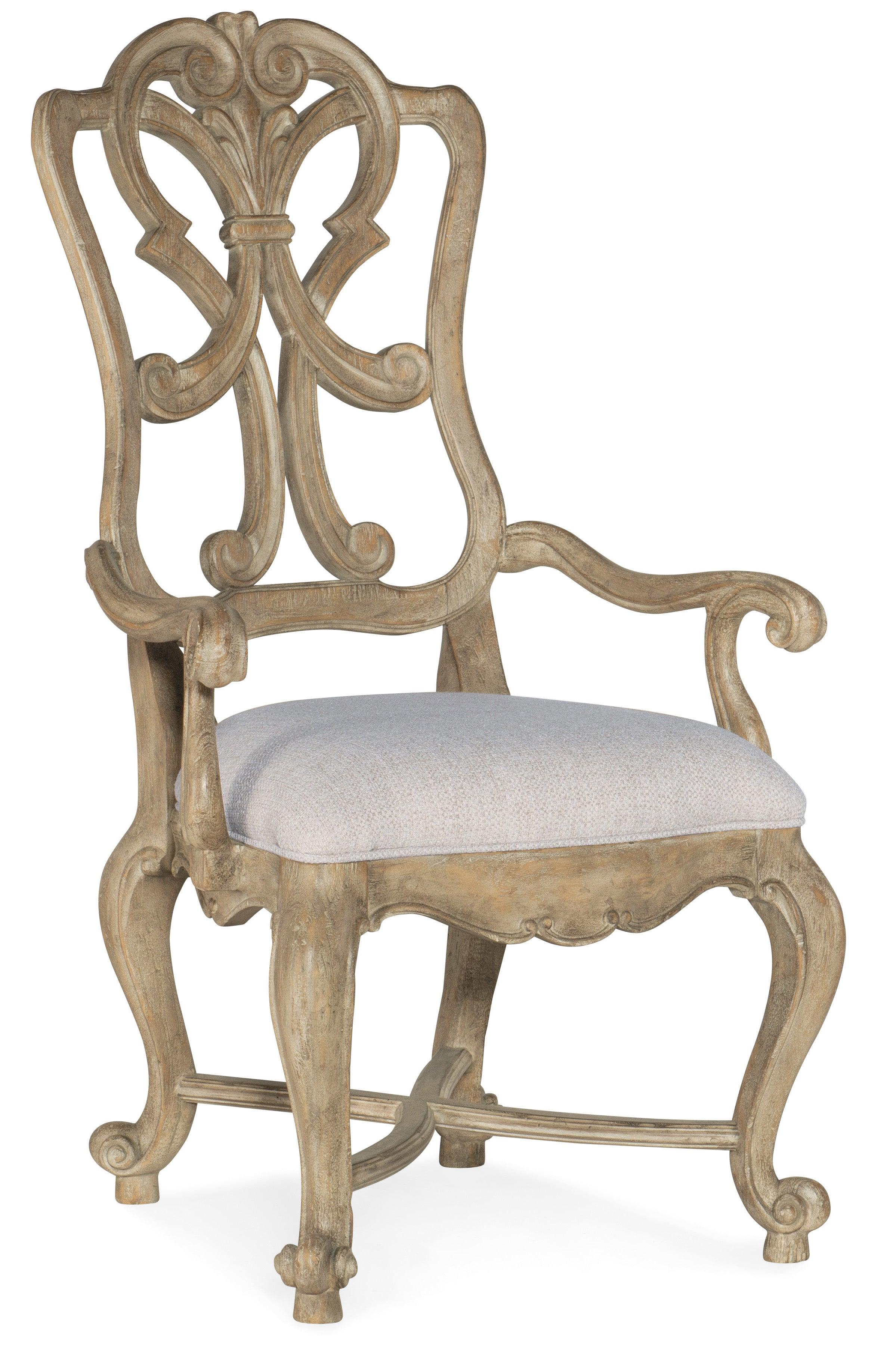 Castella Wood Back Arm Chair - Set of 2 - Remutear