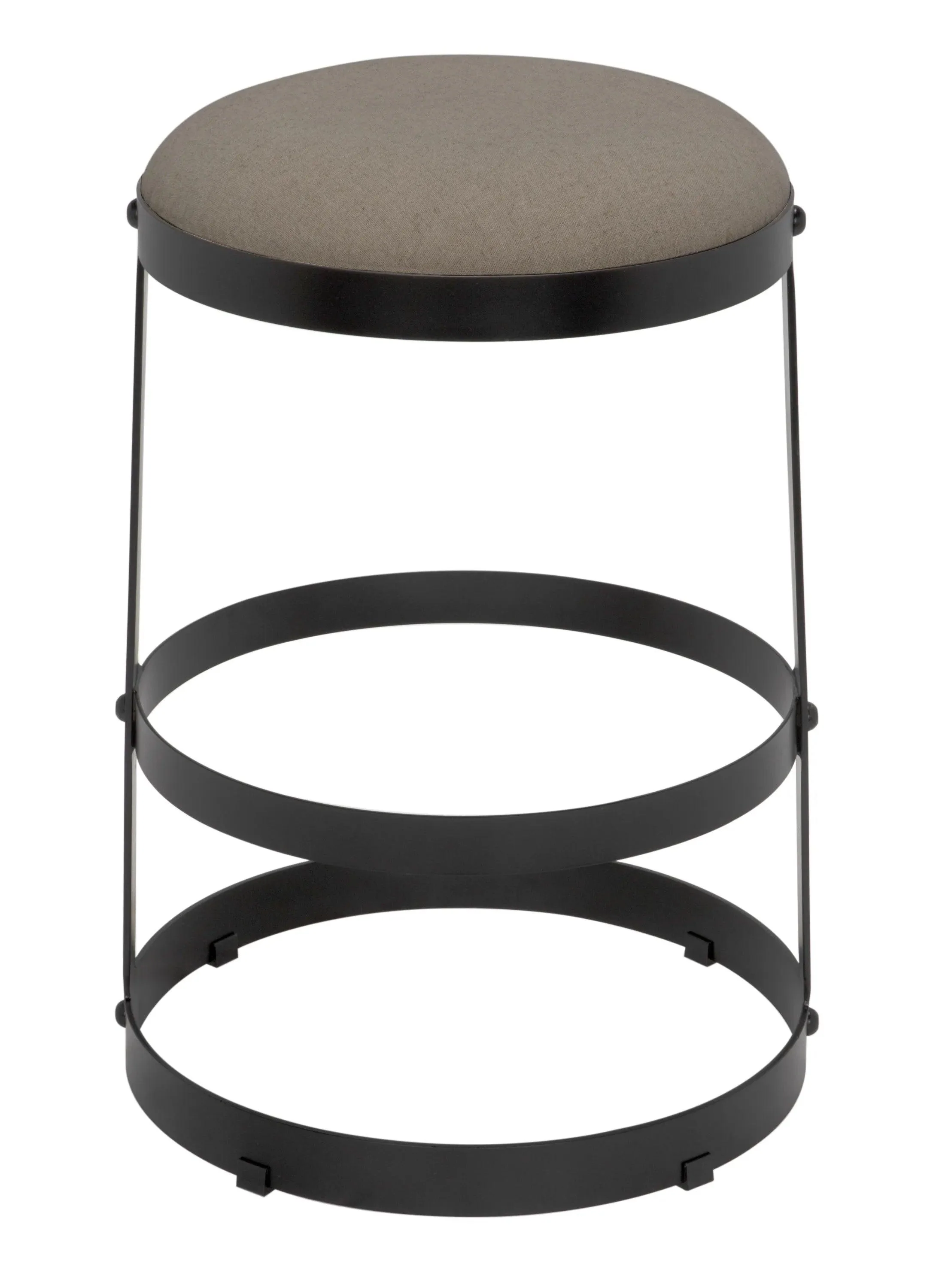 Dior Counter Stool, Black Steel - Remutear