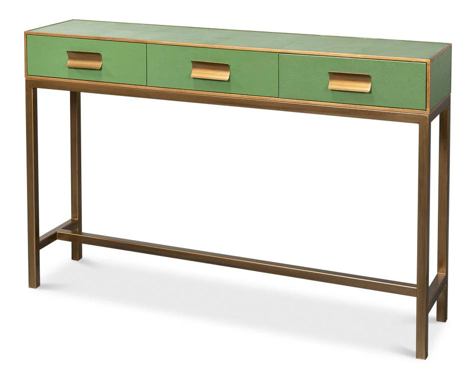 Gideon Shagreen Console - Watercress - Remutear