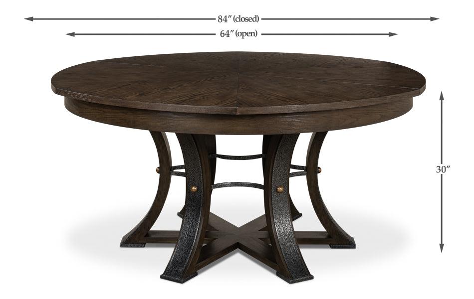Tower Jupe Dining Table - Lg Artisan Grey - Remutear