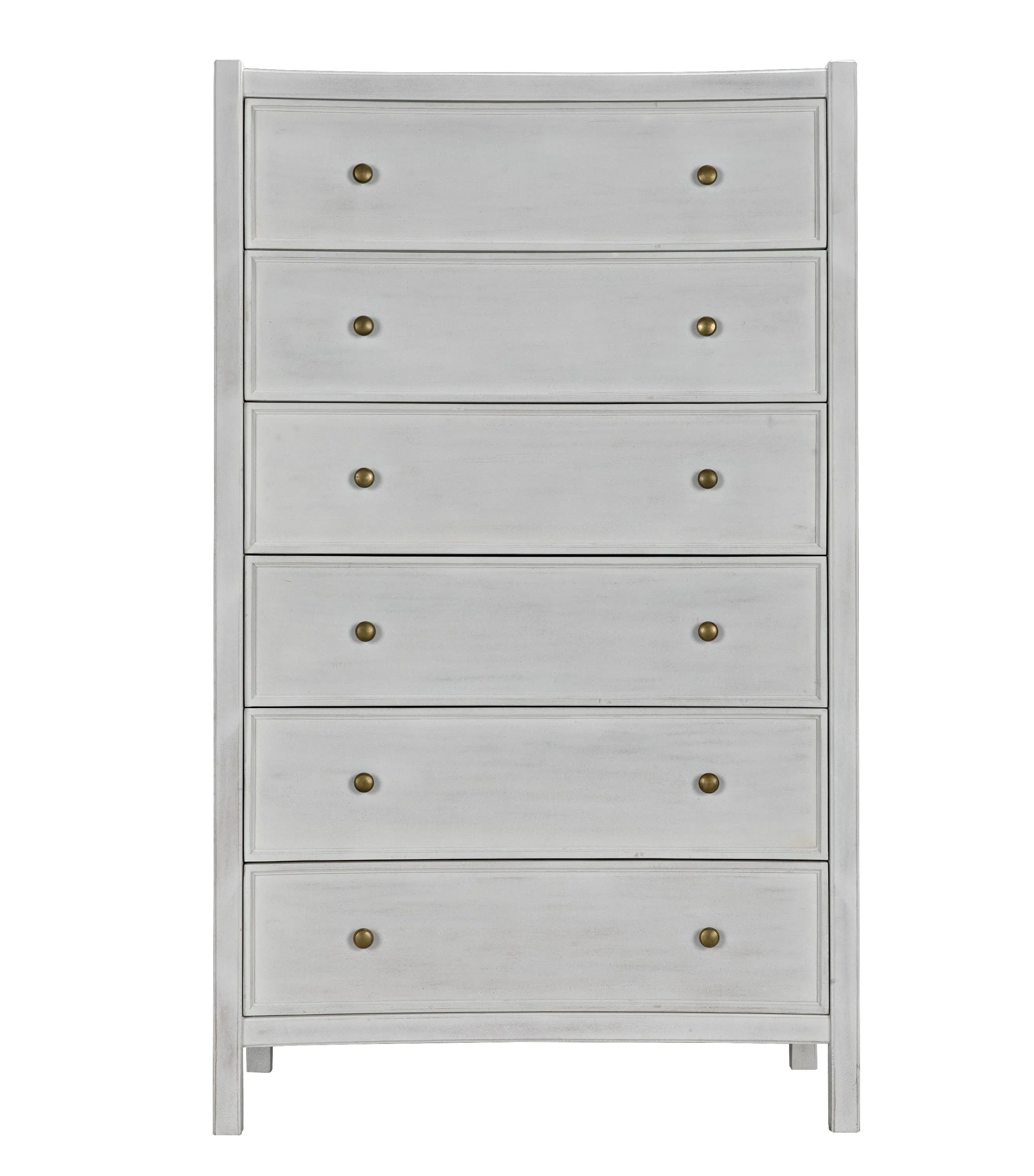 Hampton Tall Boy, White Wash - Remutear