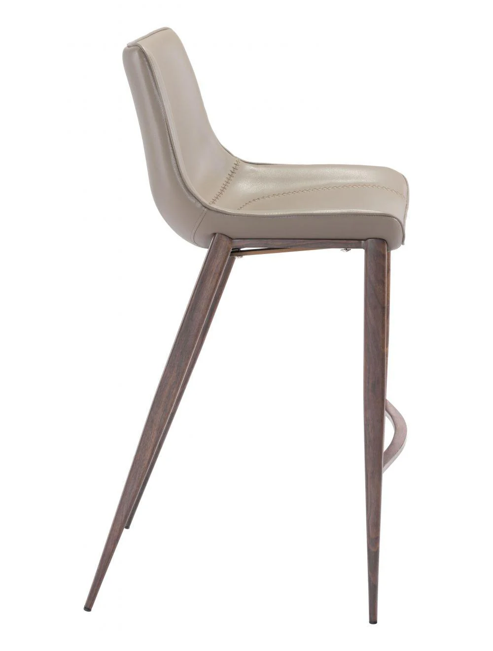 Magnus Bar Chair (Set of 2) Gray & Walnut - Remutear