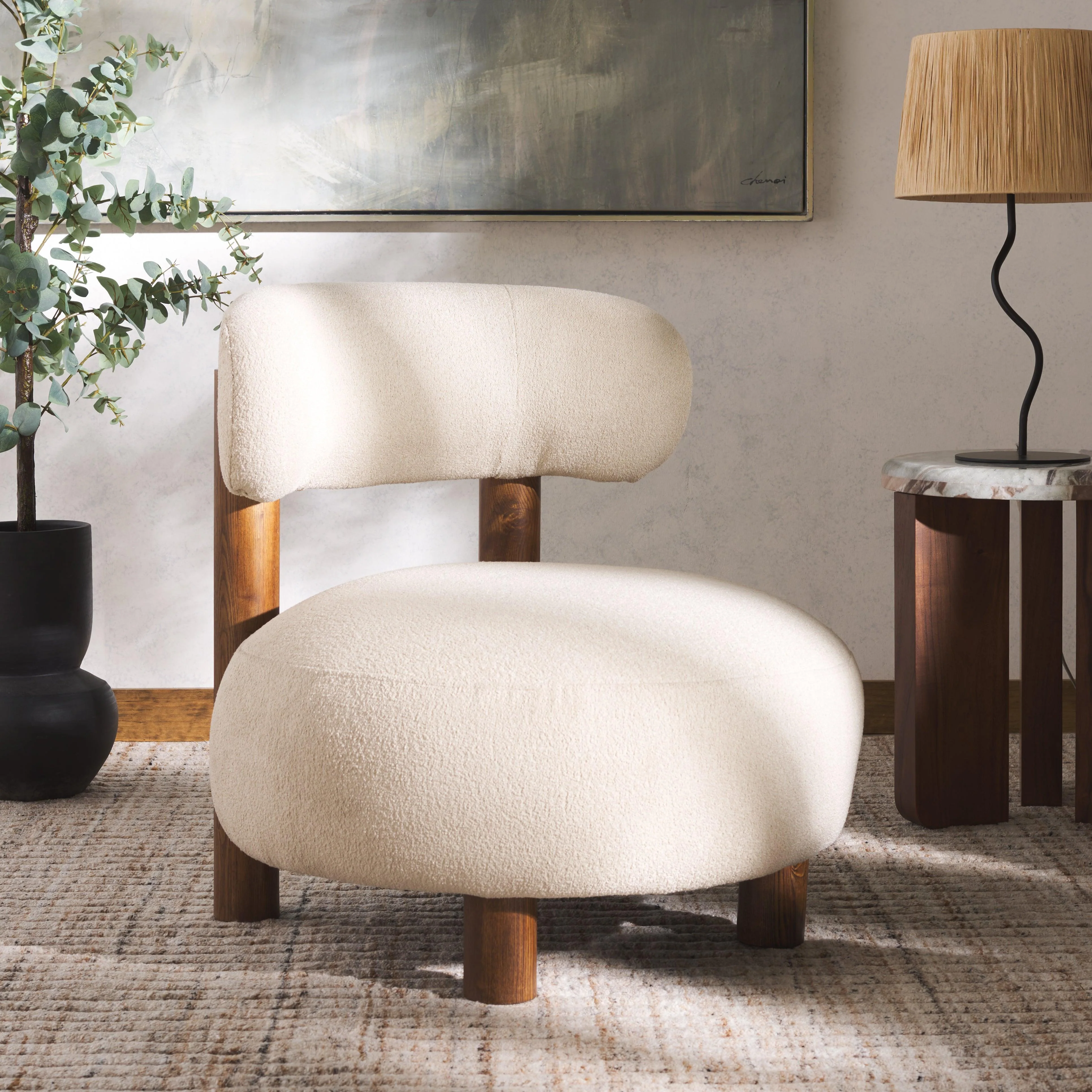 EDUARDO BOUCLE ACCENT CHAIR - Remutear