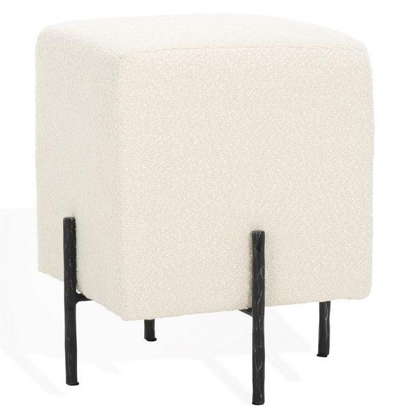 Jessa Square Boucle Ottoman - Remutear