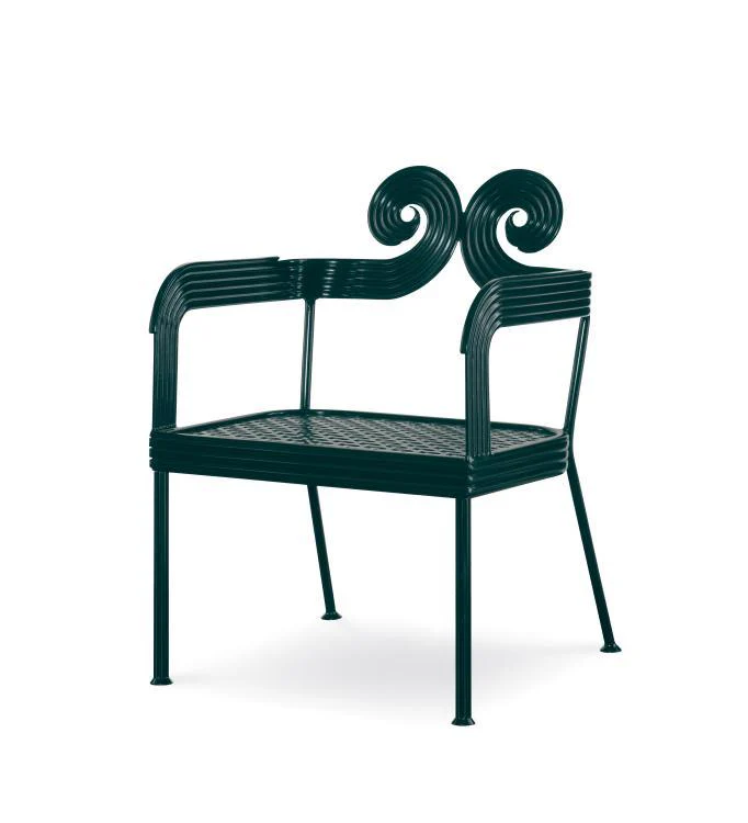 Thomas O'Brien Outdoor Augustine Scrolled Side Chair - Remutear