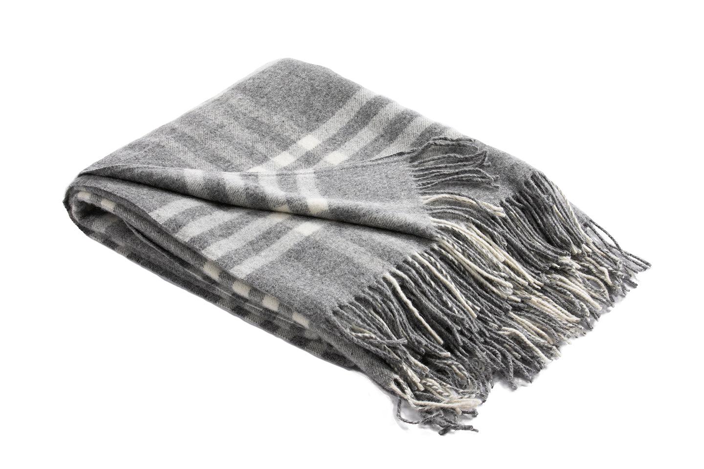 Owen Light Grey Throw - Remutear