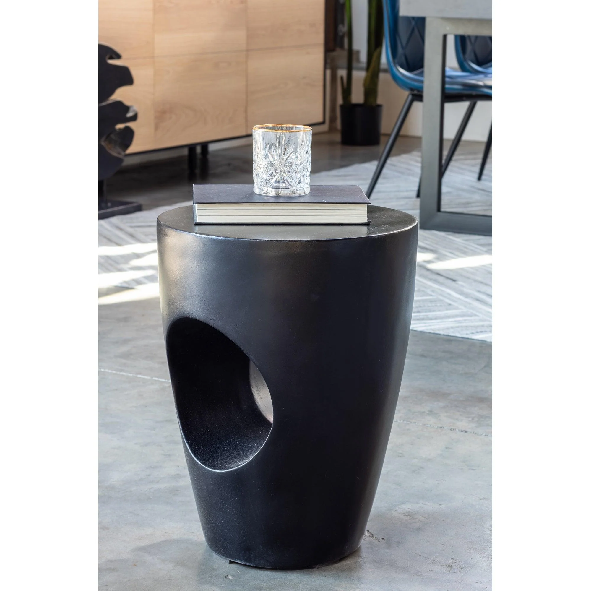 Aylard Outdoor Stool Black - Remutear