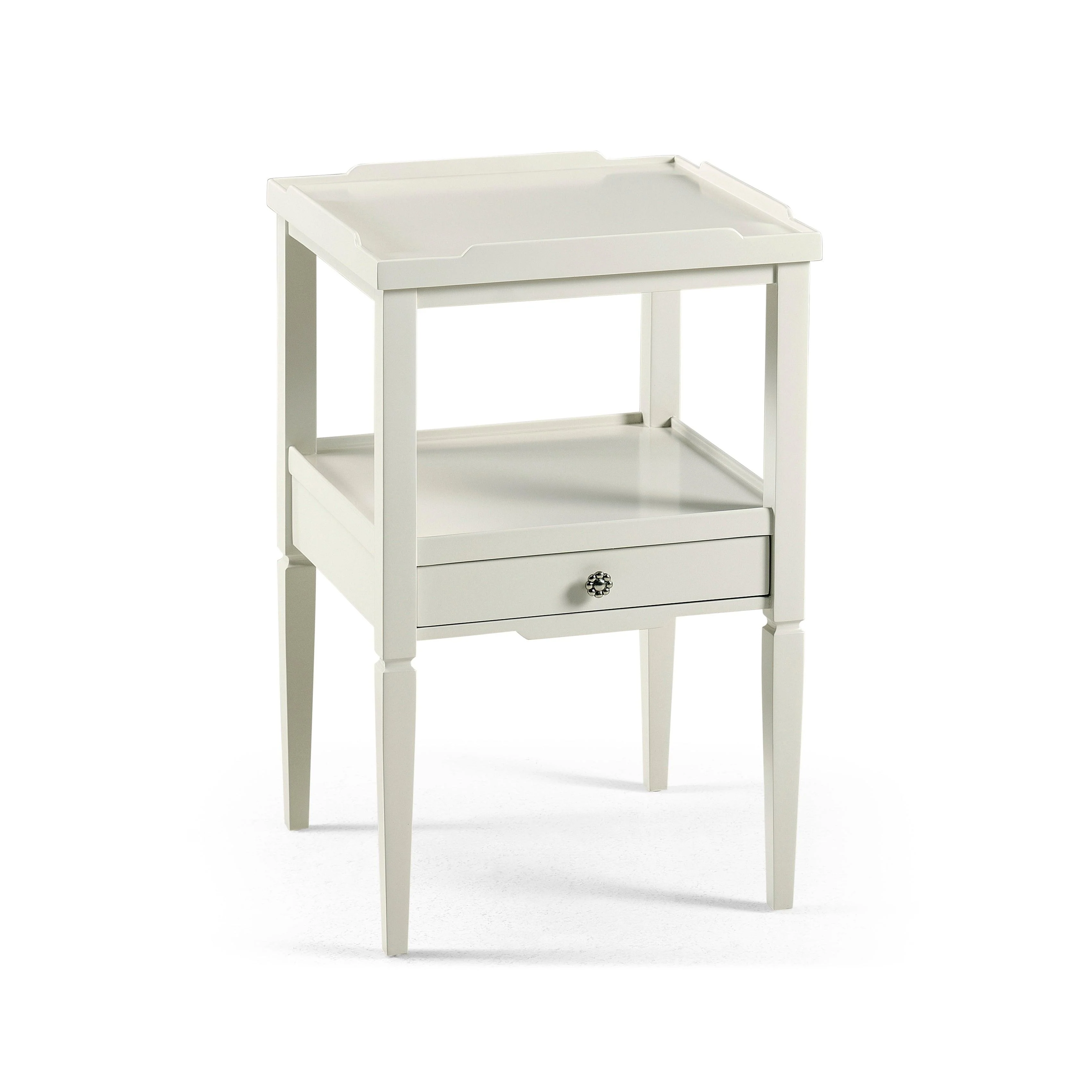 Reimagined Remanence Small White Square Table - Remutear