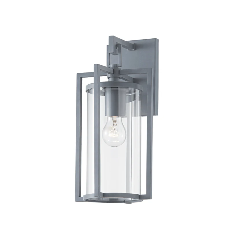 PERCY 1 LIGHT SMALL EXTERIOR WALL SCONCE - Remutear