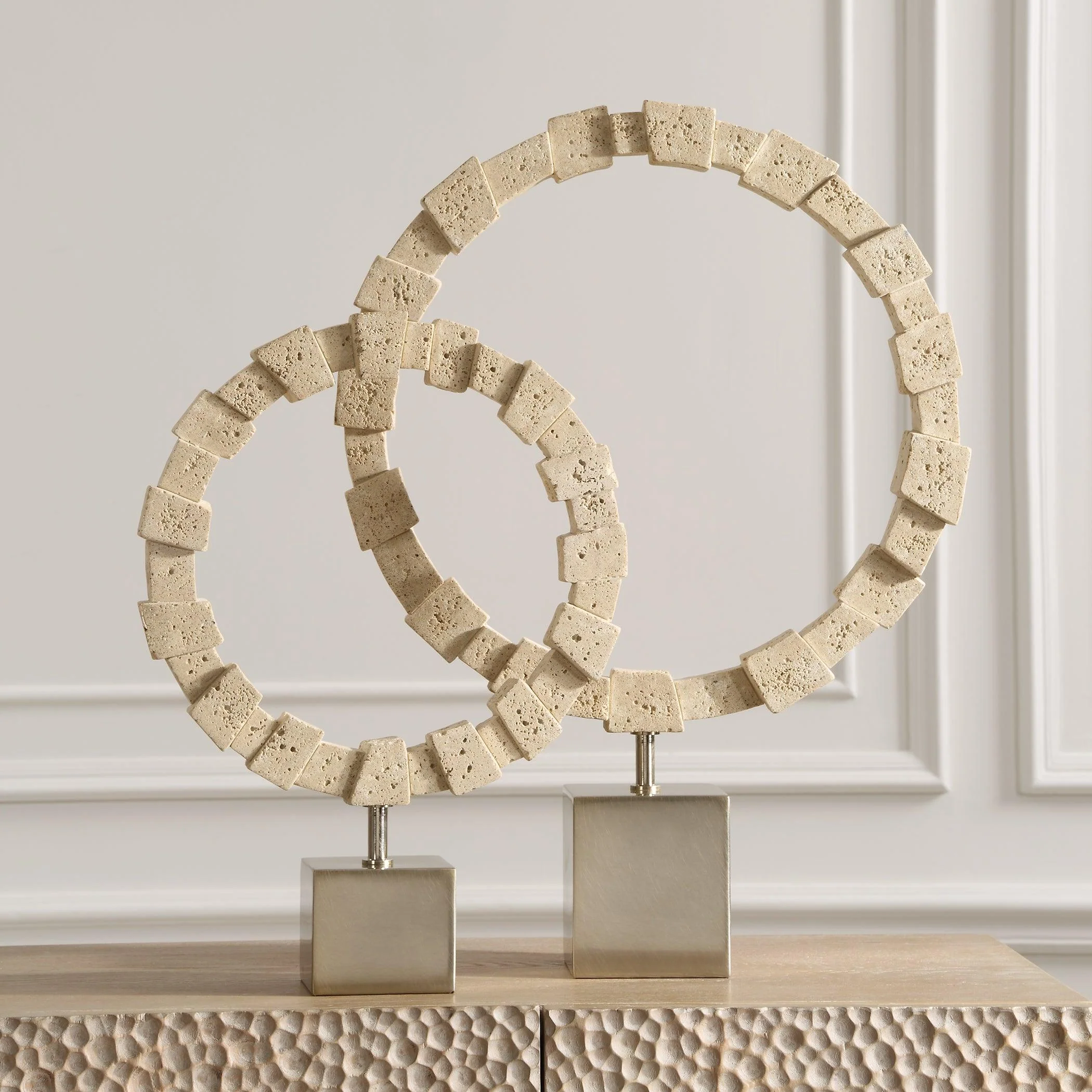 Ivory Fusion Stone Rings, S/2 - Remutear