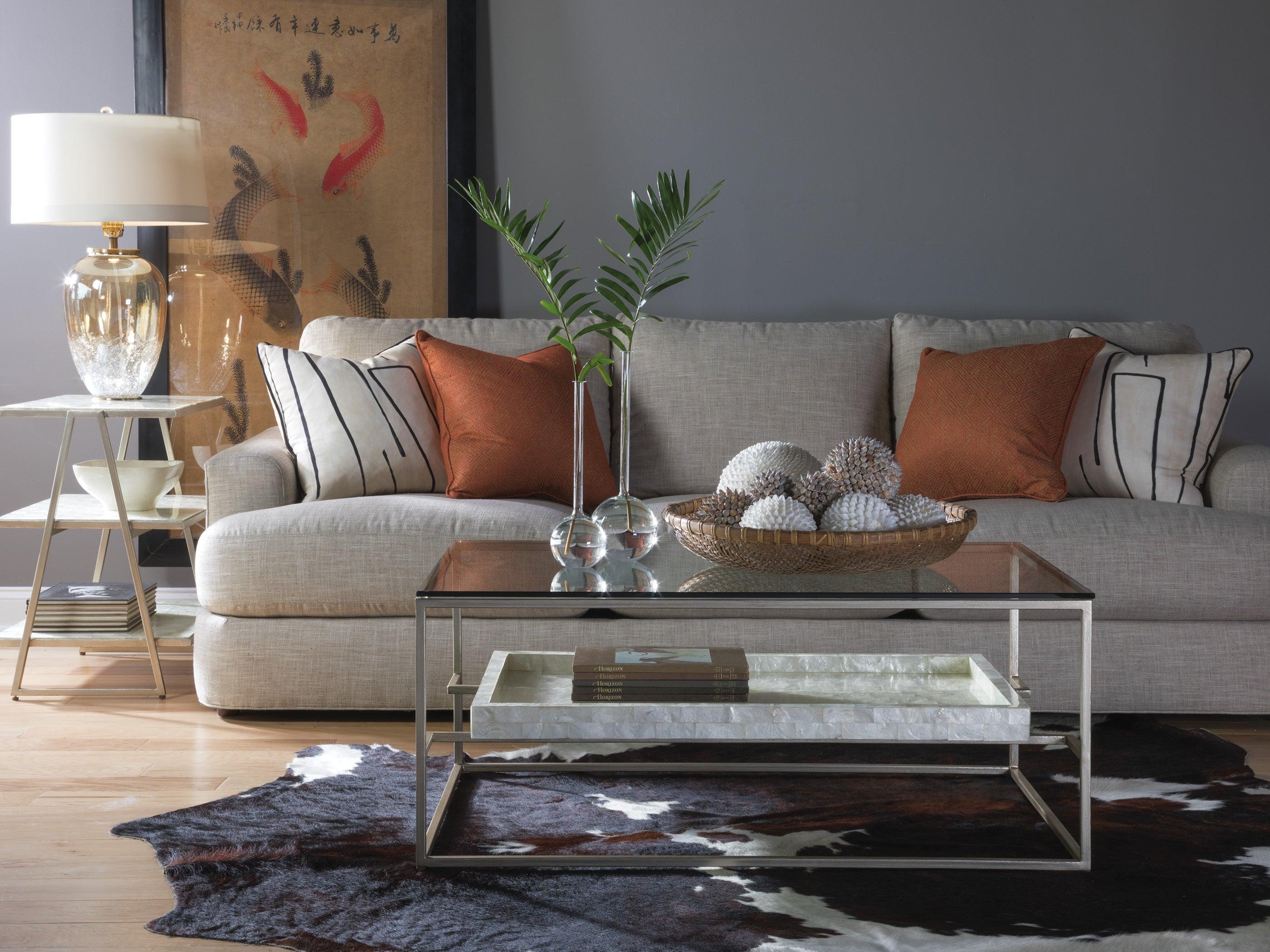 Signature Designs Cumulus Capiz Rectangular Cocktail Table - Remutear