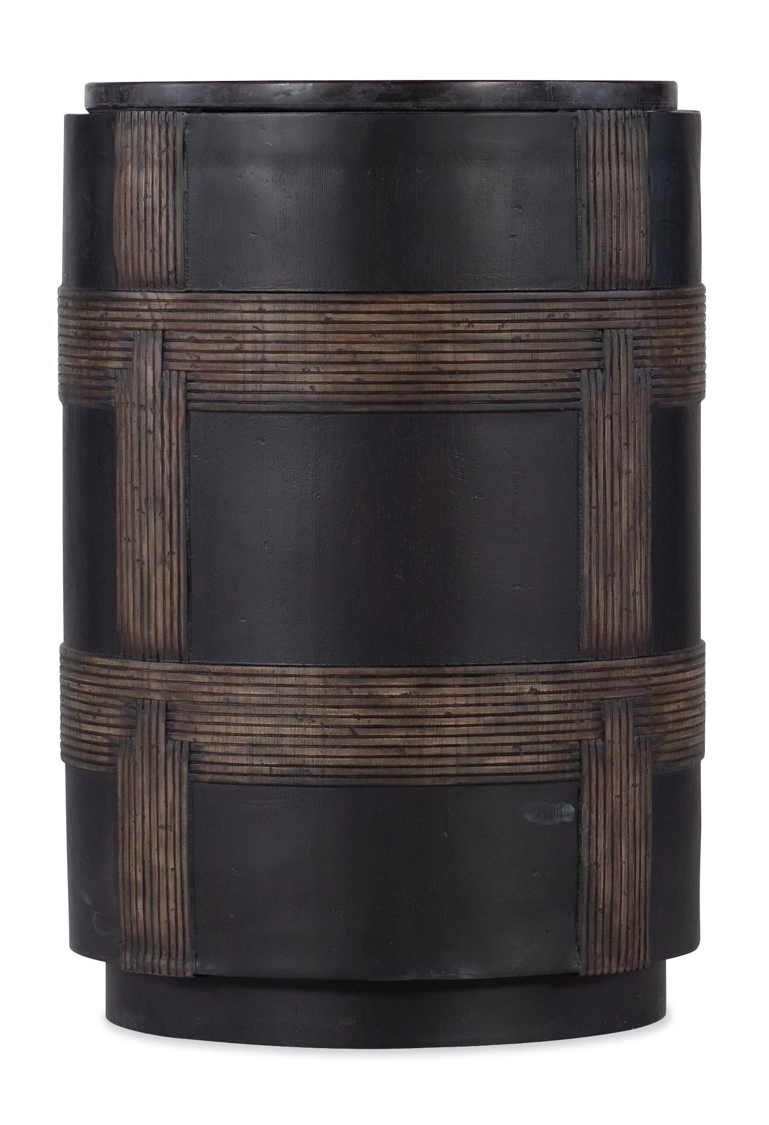 Melange Burbank Round Accent Table - Remutear