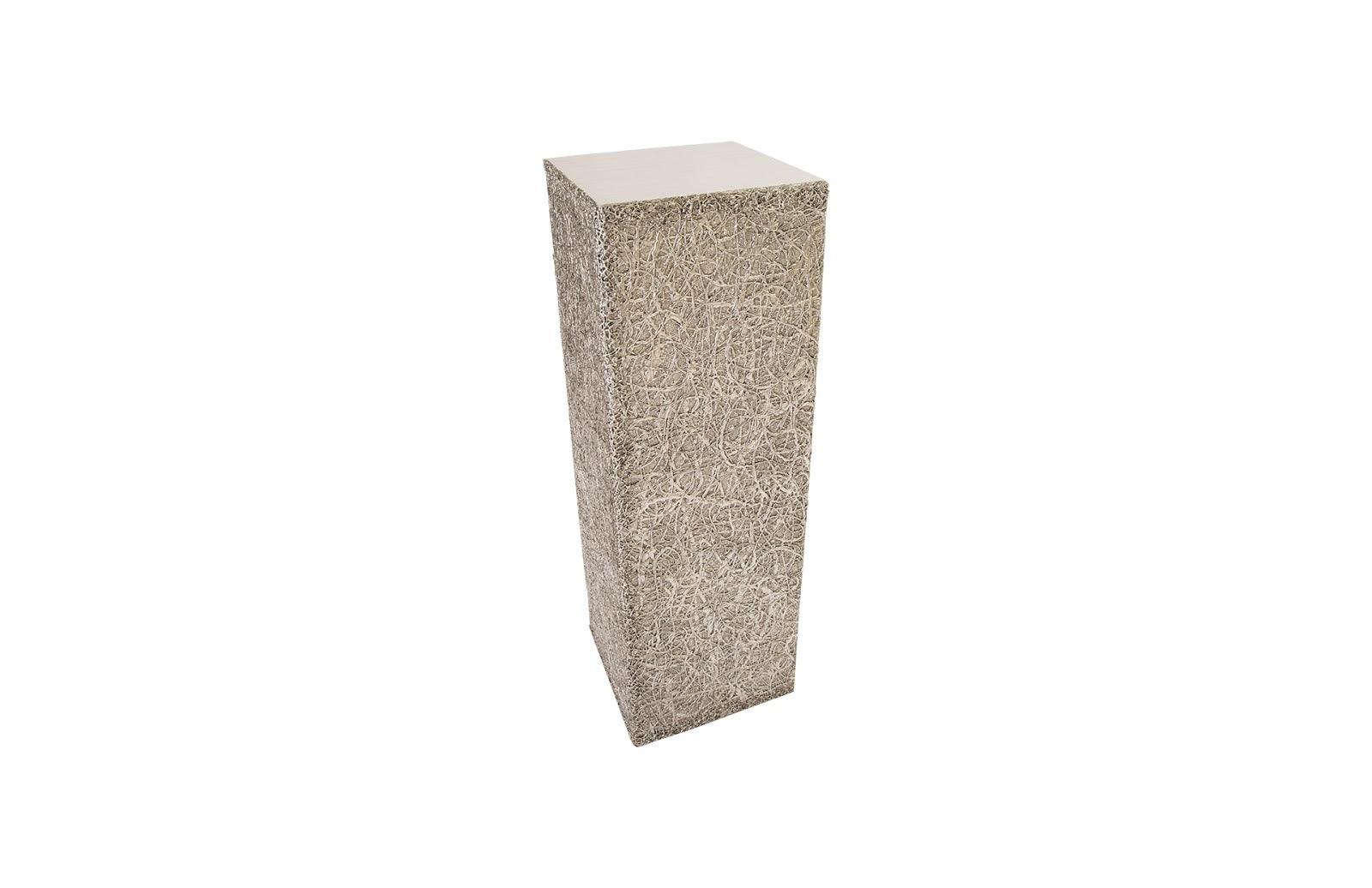 String Theory Pedestal, Silver Leaf, LG - Remutear