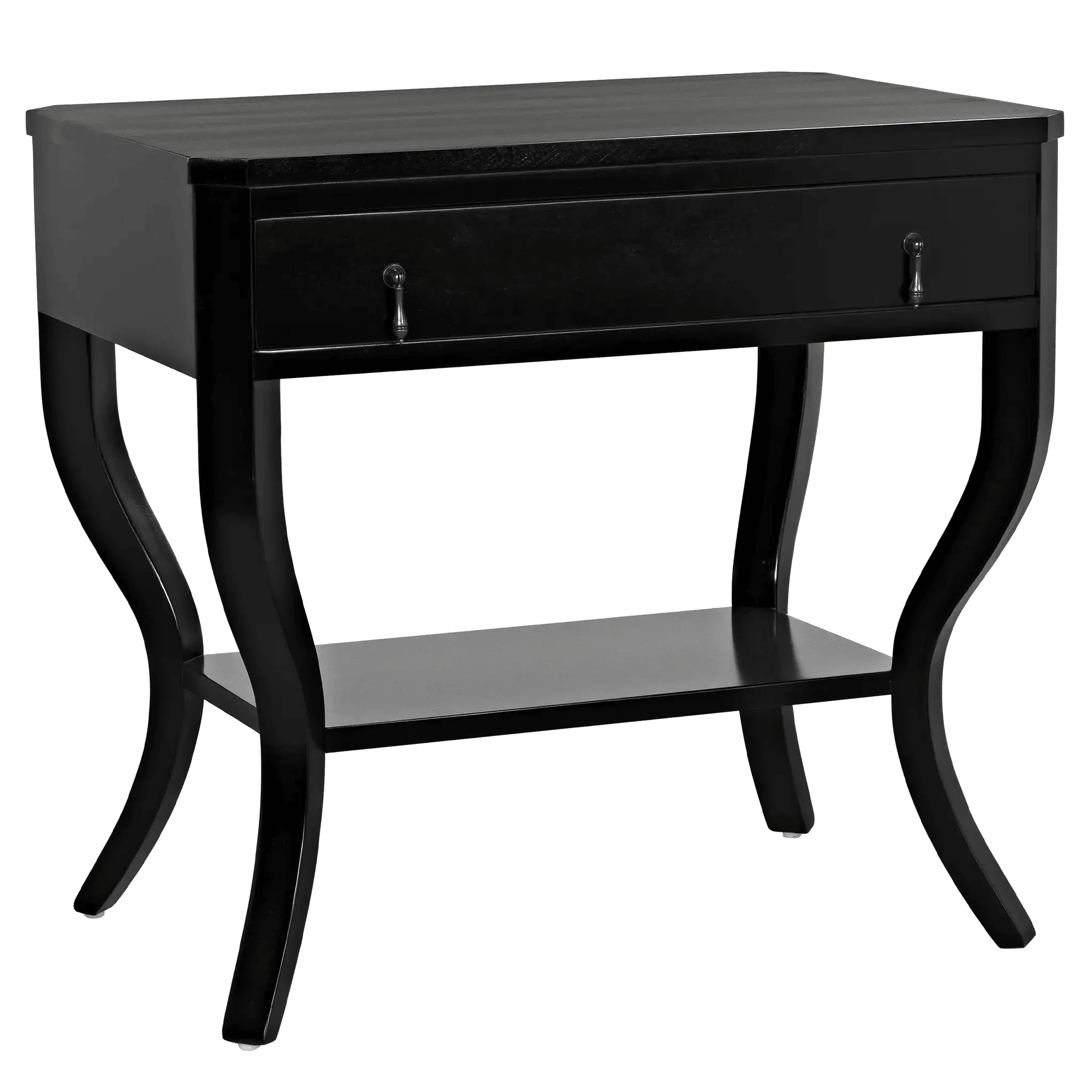Weldon Side Table, Distressed Black - Remutear