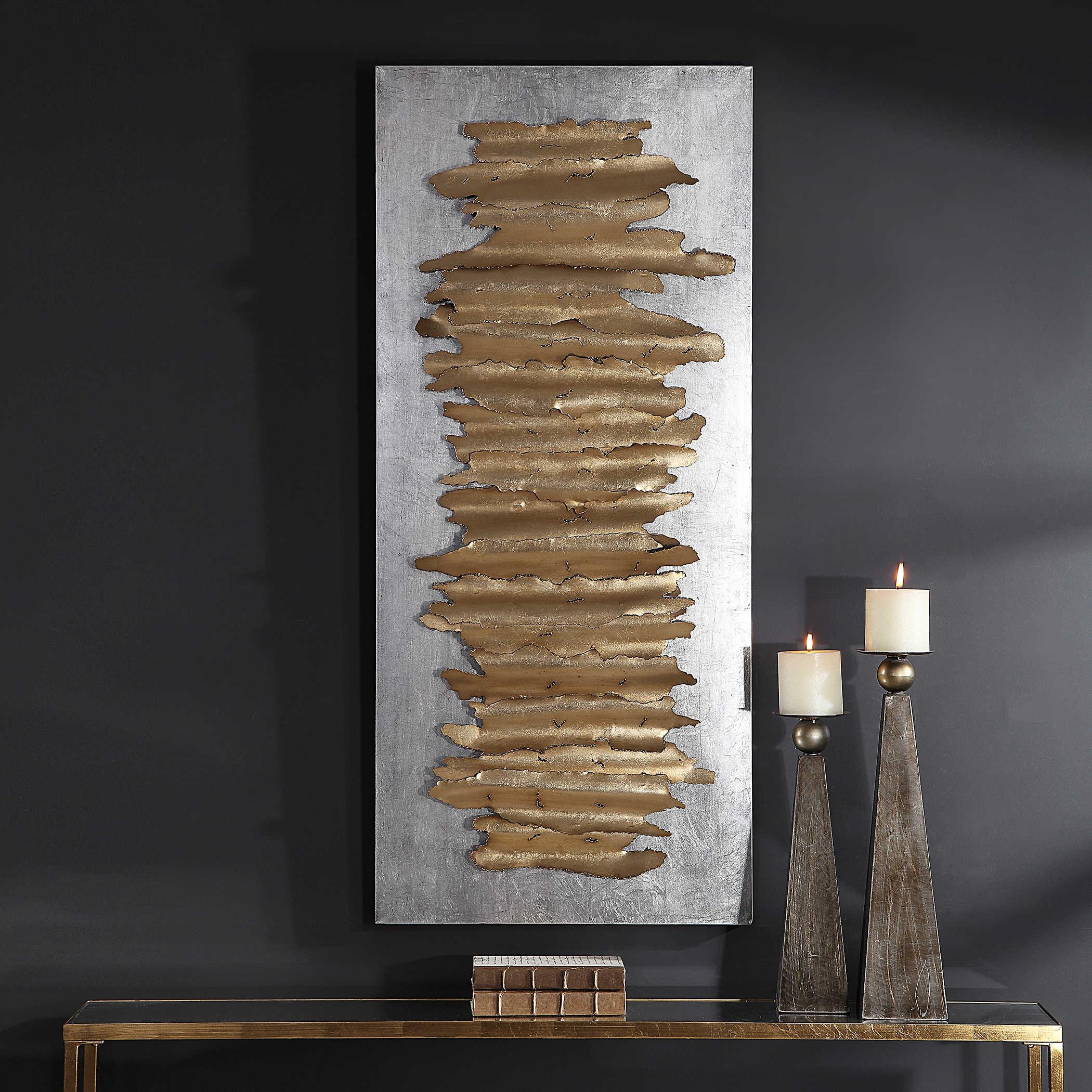 LEV GOLD METAL WALL DECOR - Remutear
