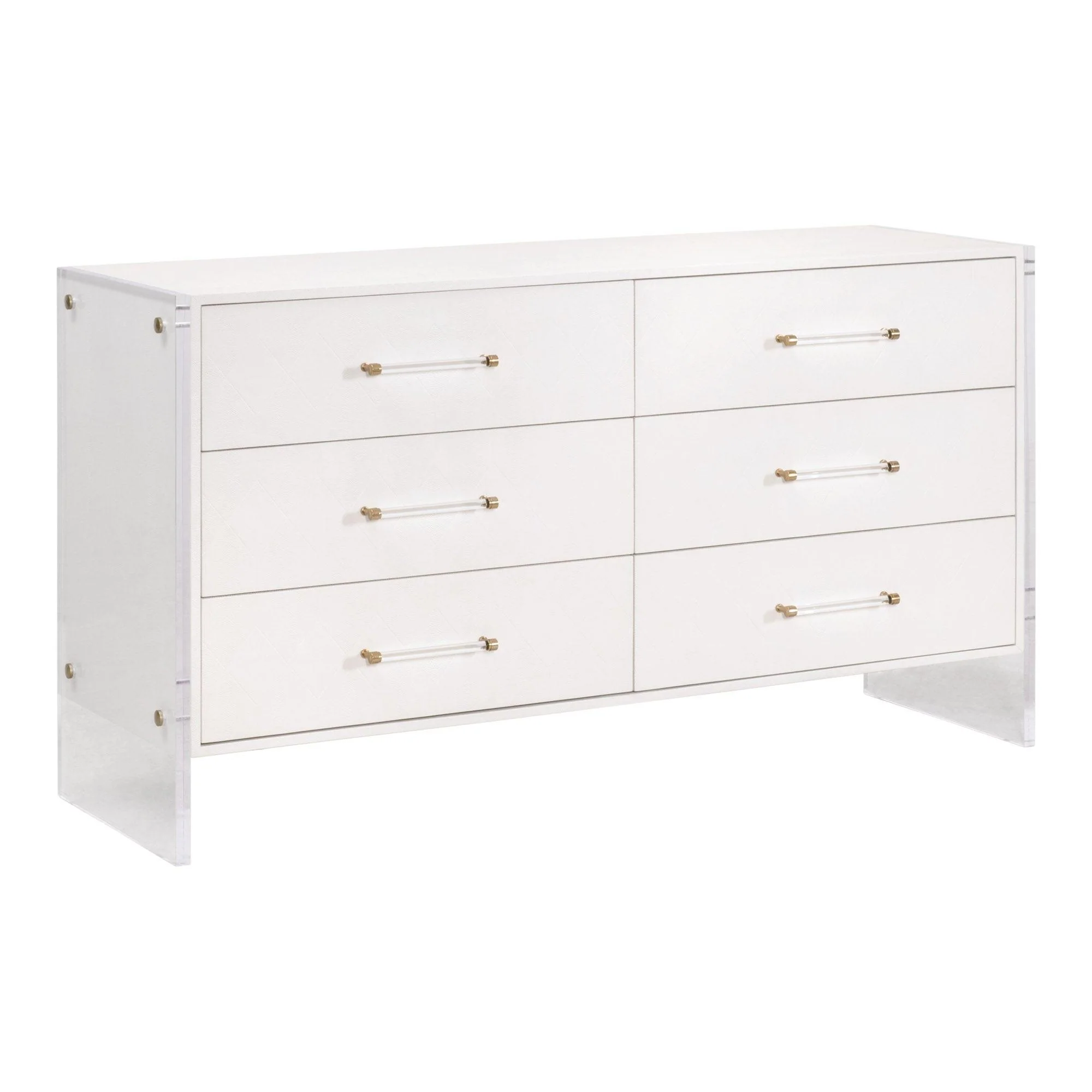 Sonia Shagreen 6-Drawer Double Dresser - Remutear