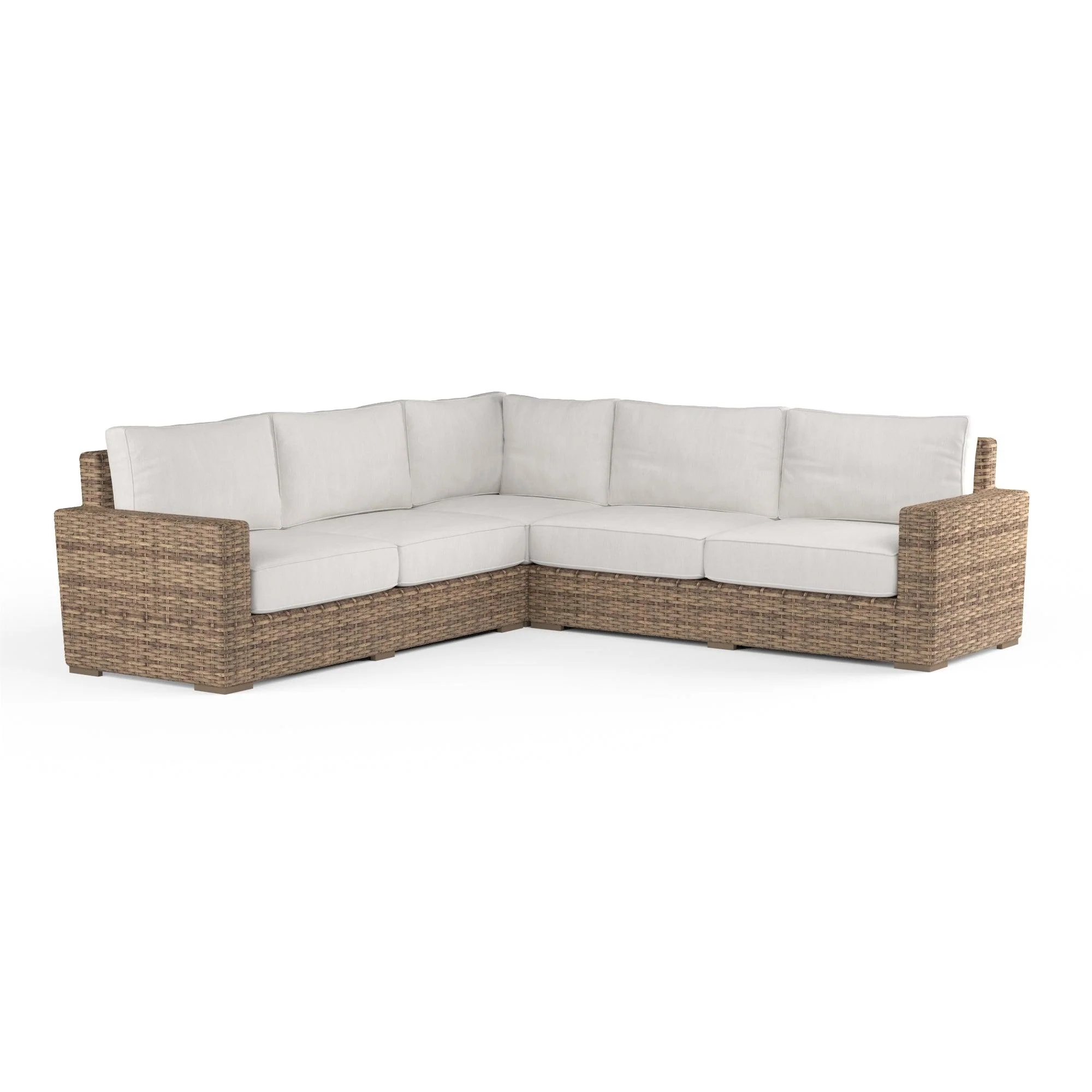 Havana Sectional in Canvas Flax w/ Self Welt - Remutear