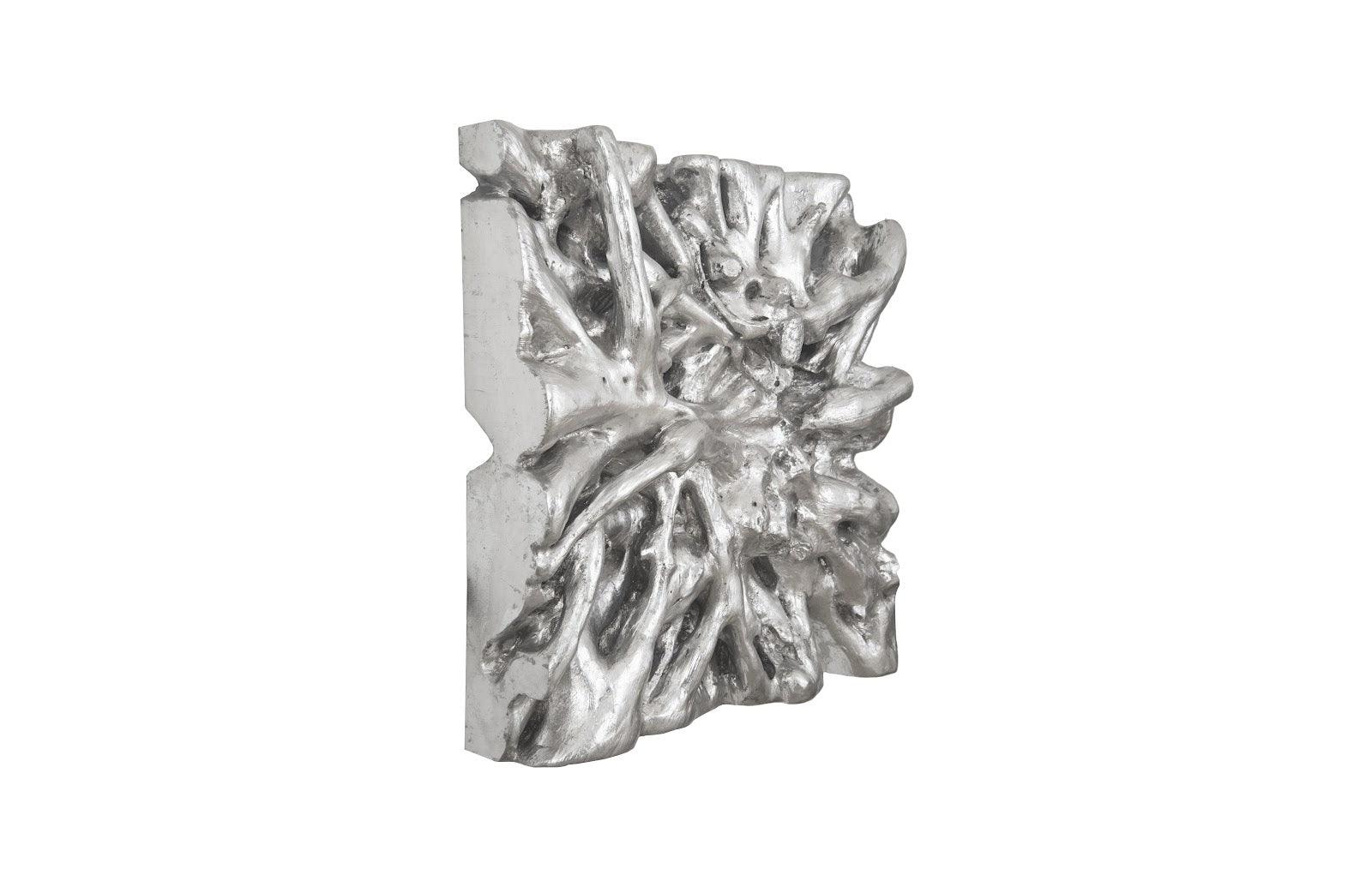 Square Root Wall Art, Silver Leaf - Remutear