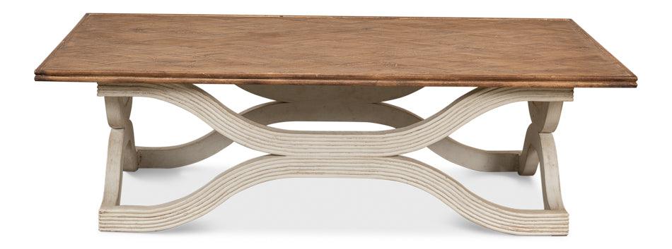 Wavy Coffee Table - Antique White - Remutear