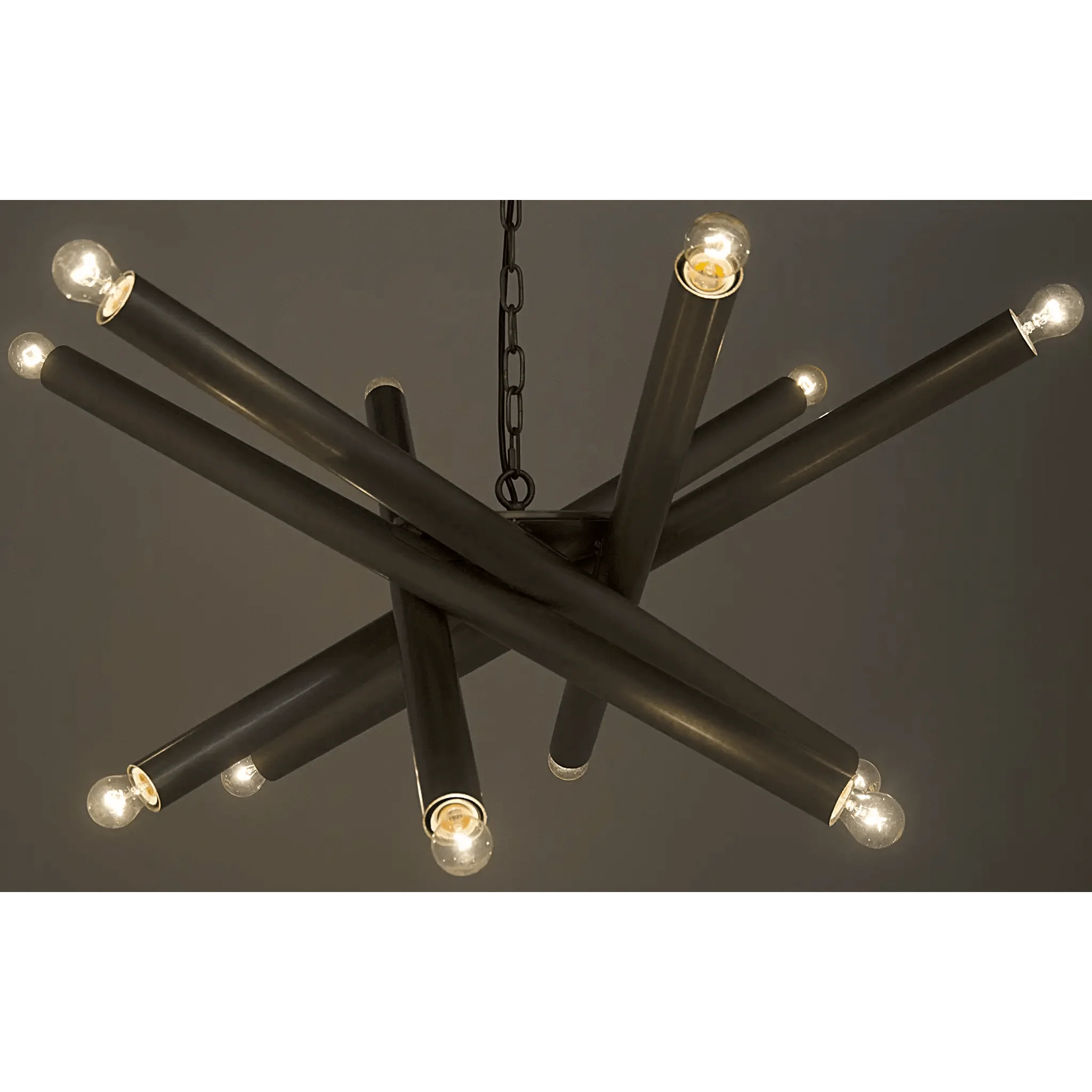 Lex Chandelier, Metal with Antique Silver Finish - Remutear