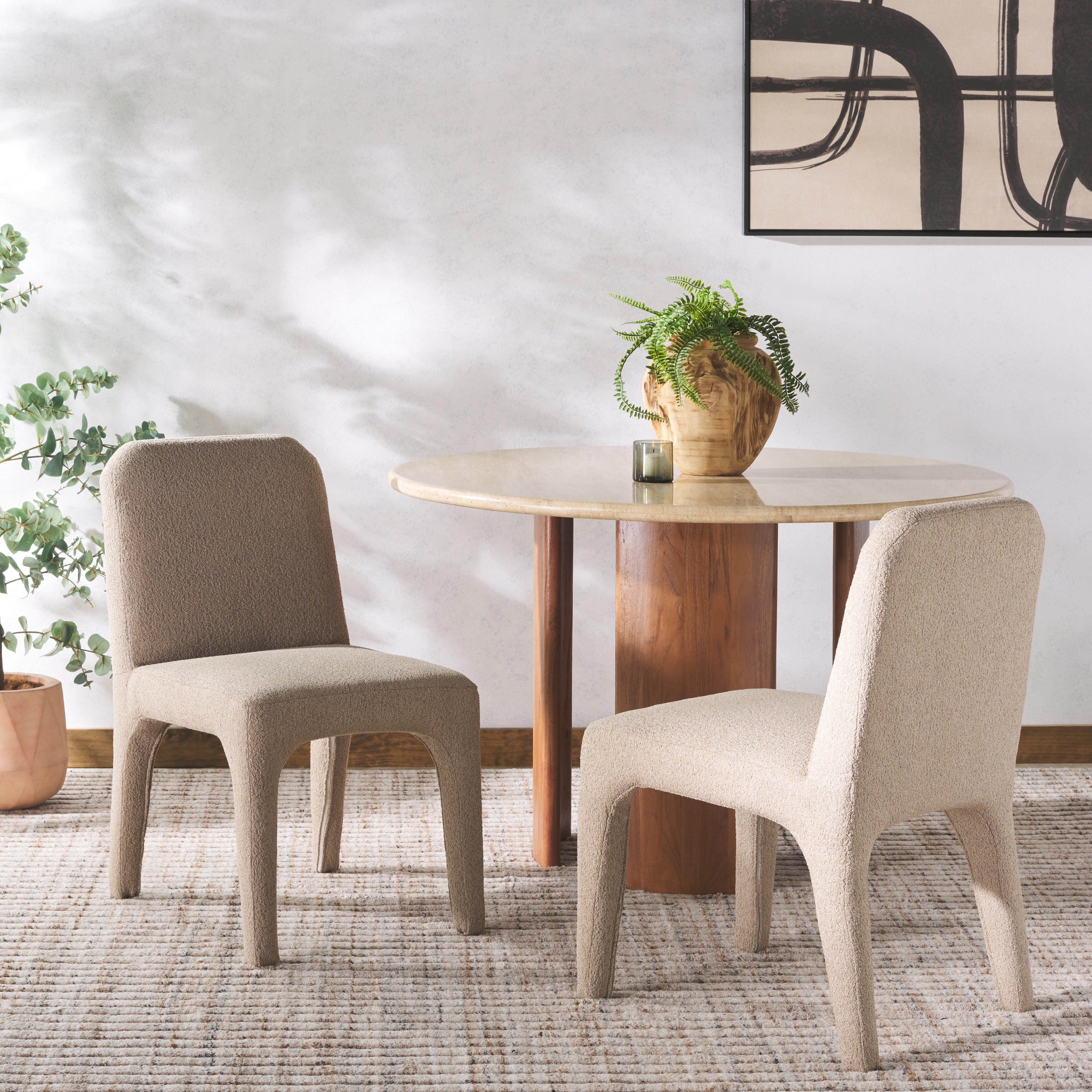 MARICELLE BOUCLE DINING CHAIR - Remutear
