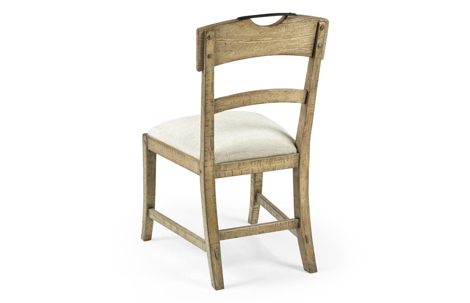 Casual Accents Light Driftwood Planked Side Chair - Remutear