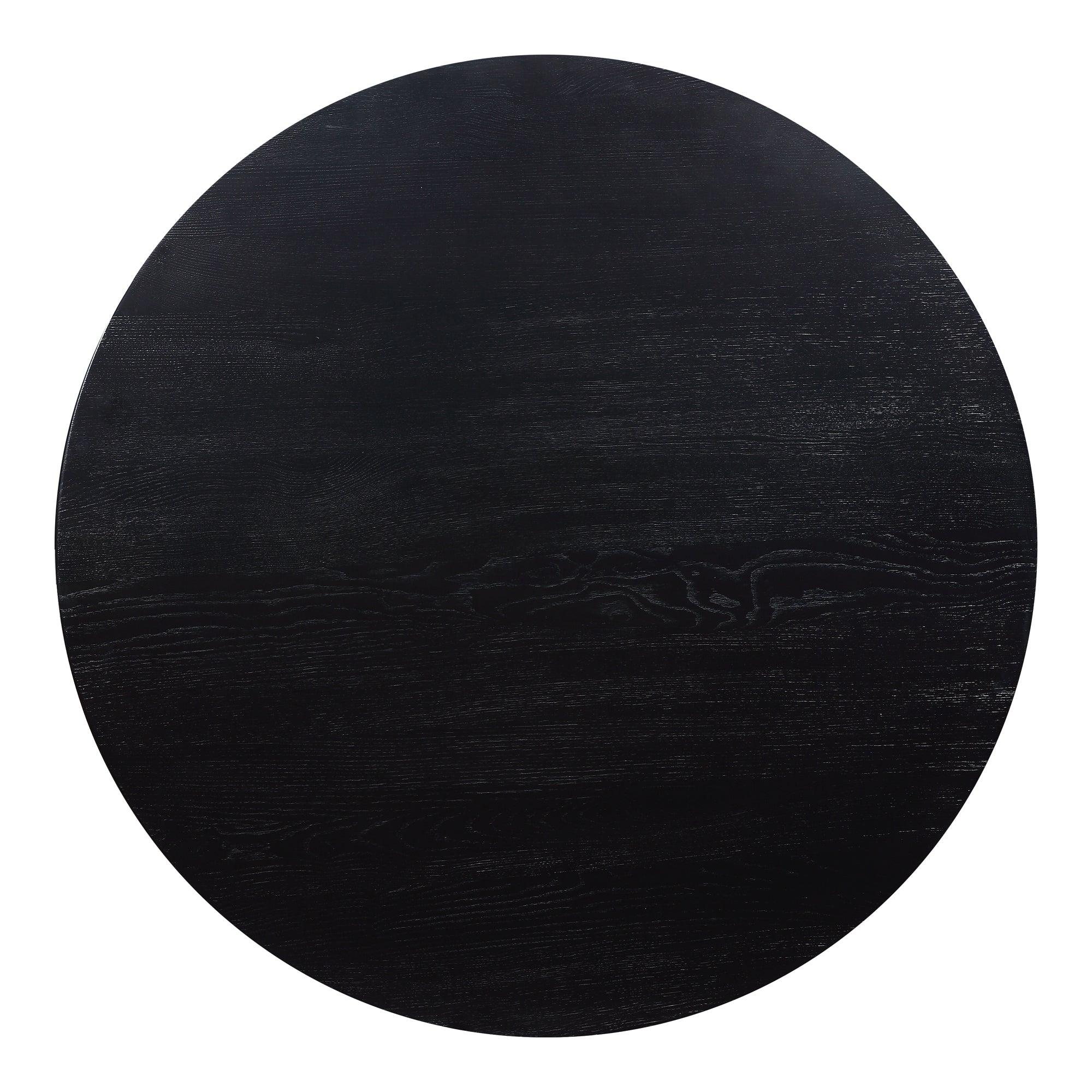 Godenza Dining Table Round Black Ash - Remutear