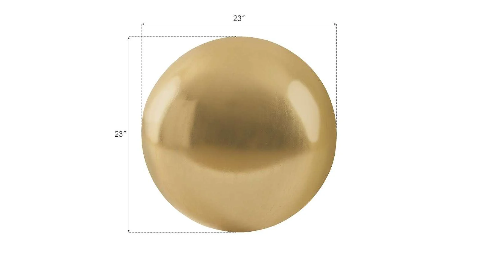 Floor Ball, Large, Gold Leaf - Remutear