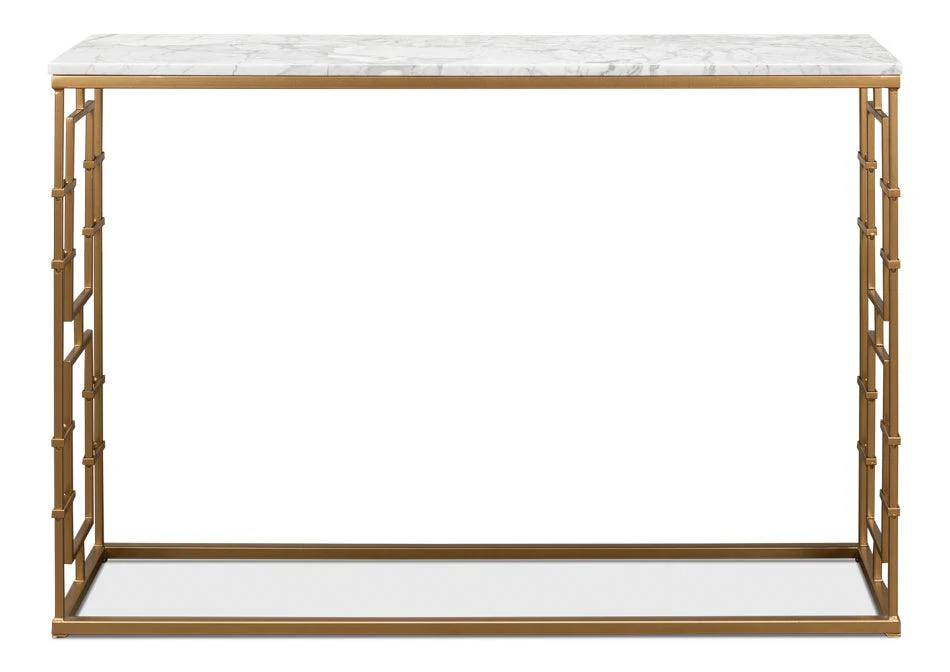 Brass Gate Console Table - Remutear
