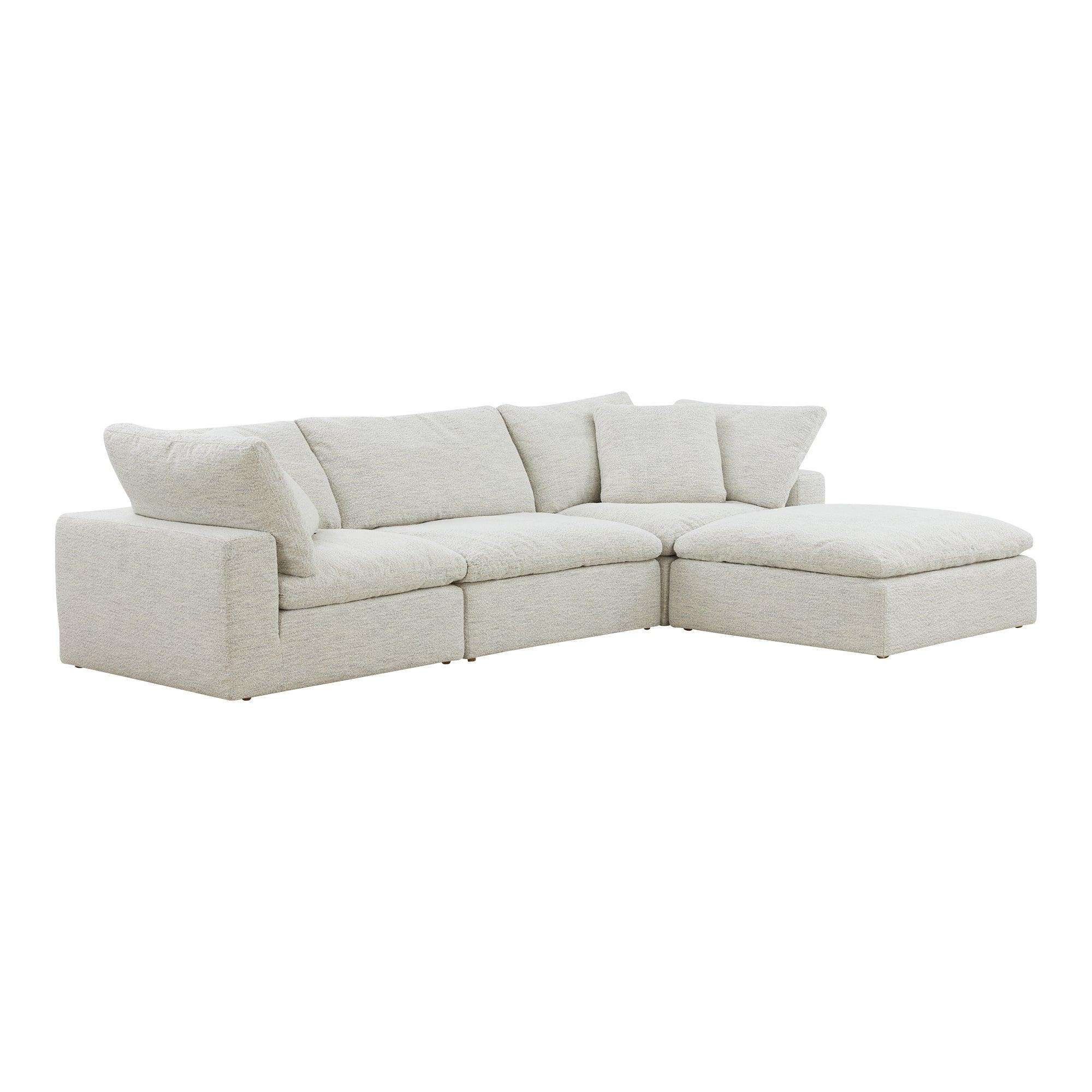 Clay Lounge Modular Performance Fabric Coastside Sand - Remutear