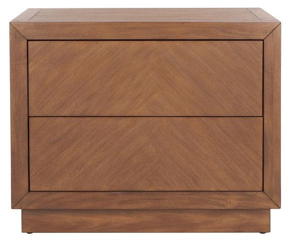 STEVE 2 DRAWER WOOD NIGHTSTAND - Remutear