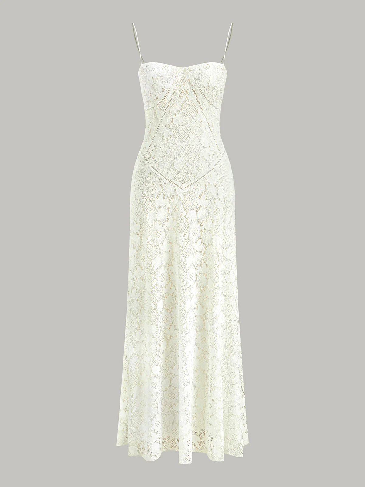 Lace Spaghetti Strap Dress - Remutear
