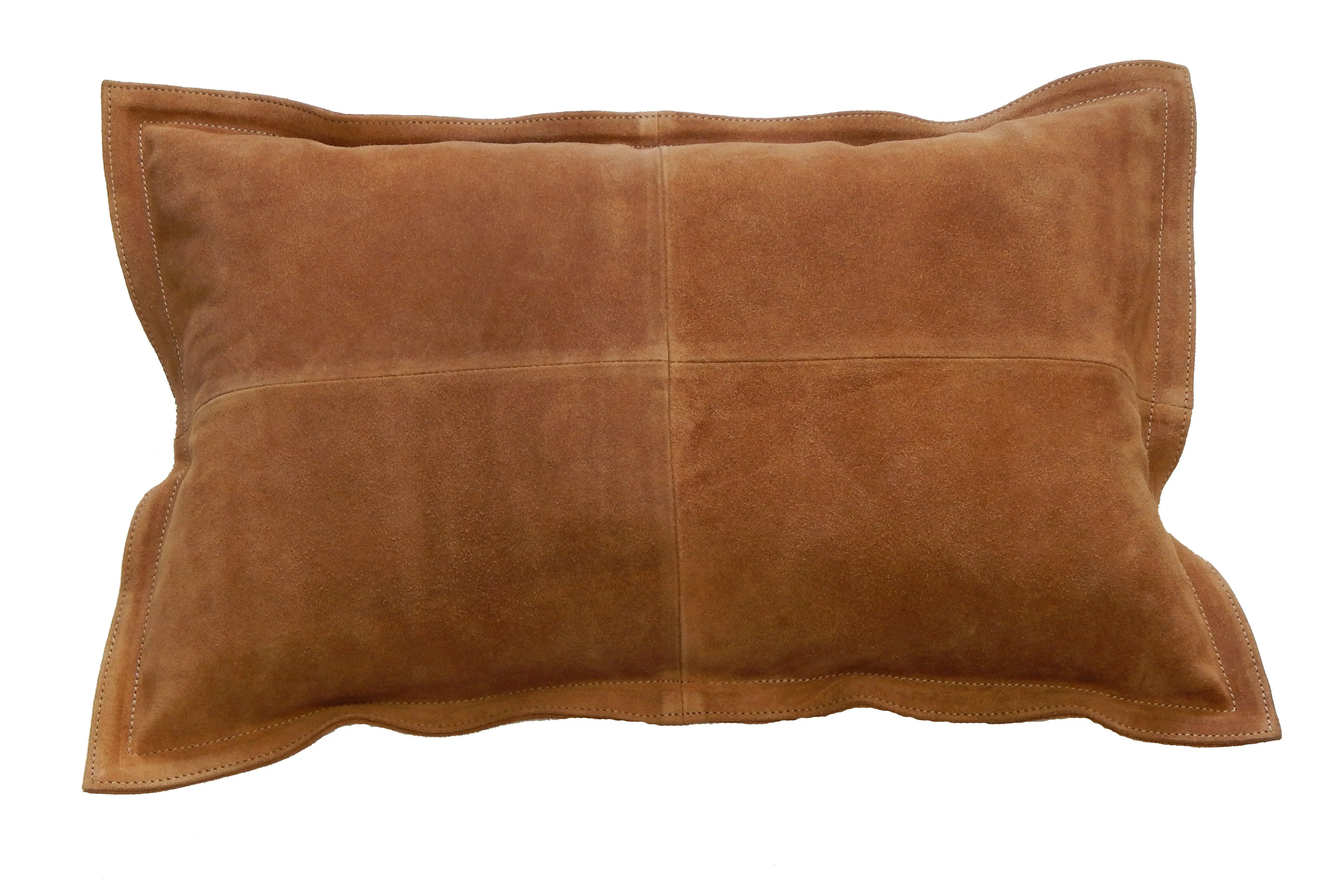 Suede Cowhide Lumbar Cushion - Remutear