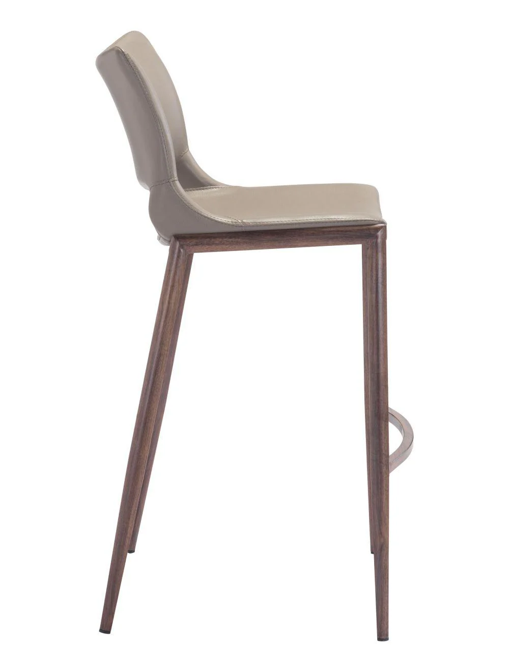 Ace Bar Chair (Set of 2) Gray & Walnut - Remutear