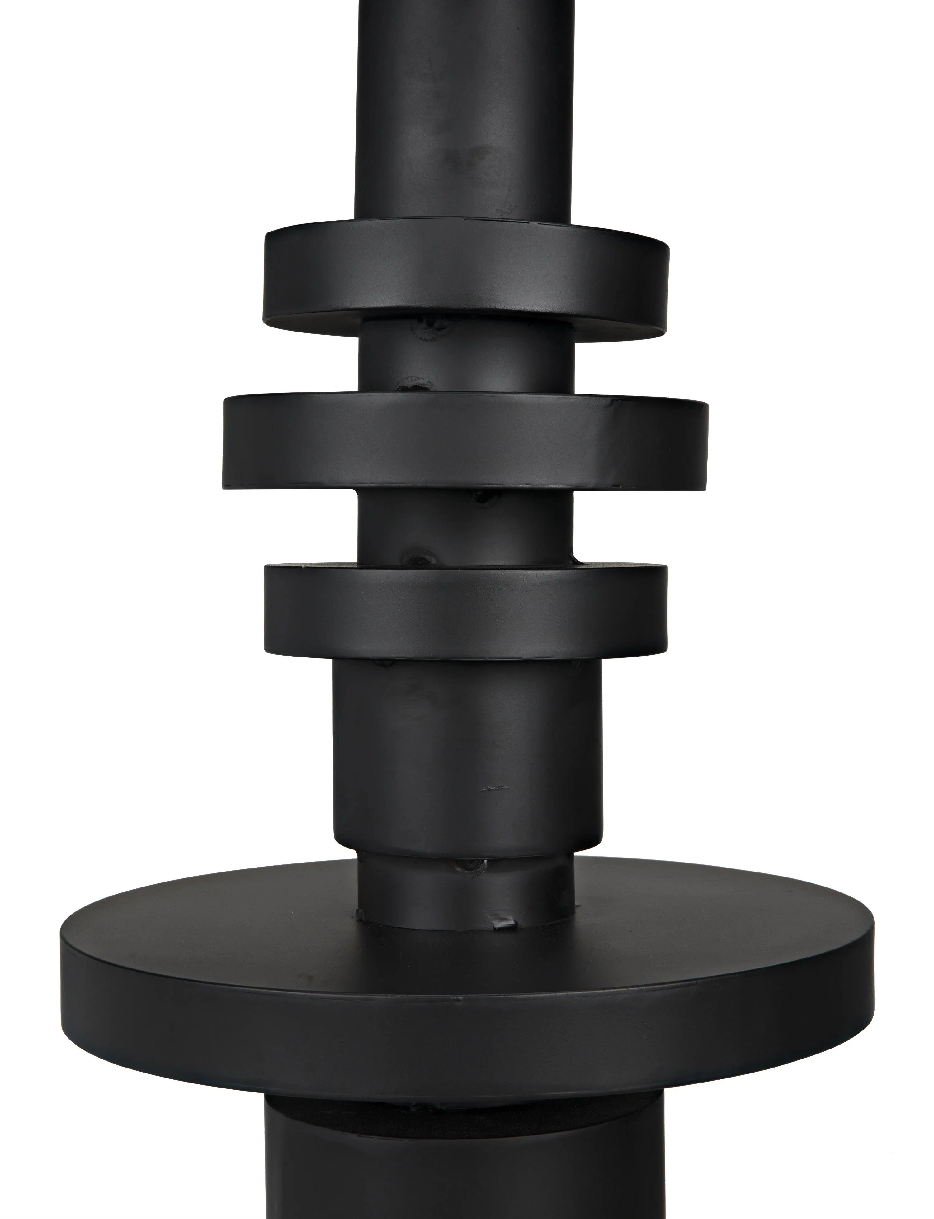 Wilton Floor Lamp with Shade, Black Steel - Remutear