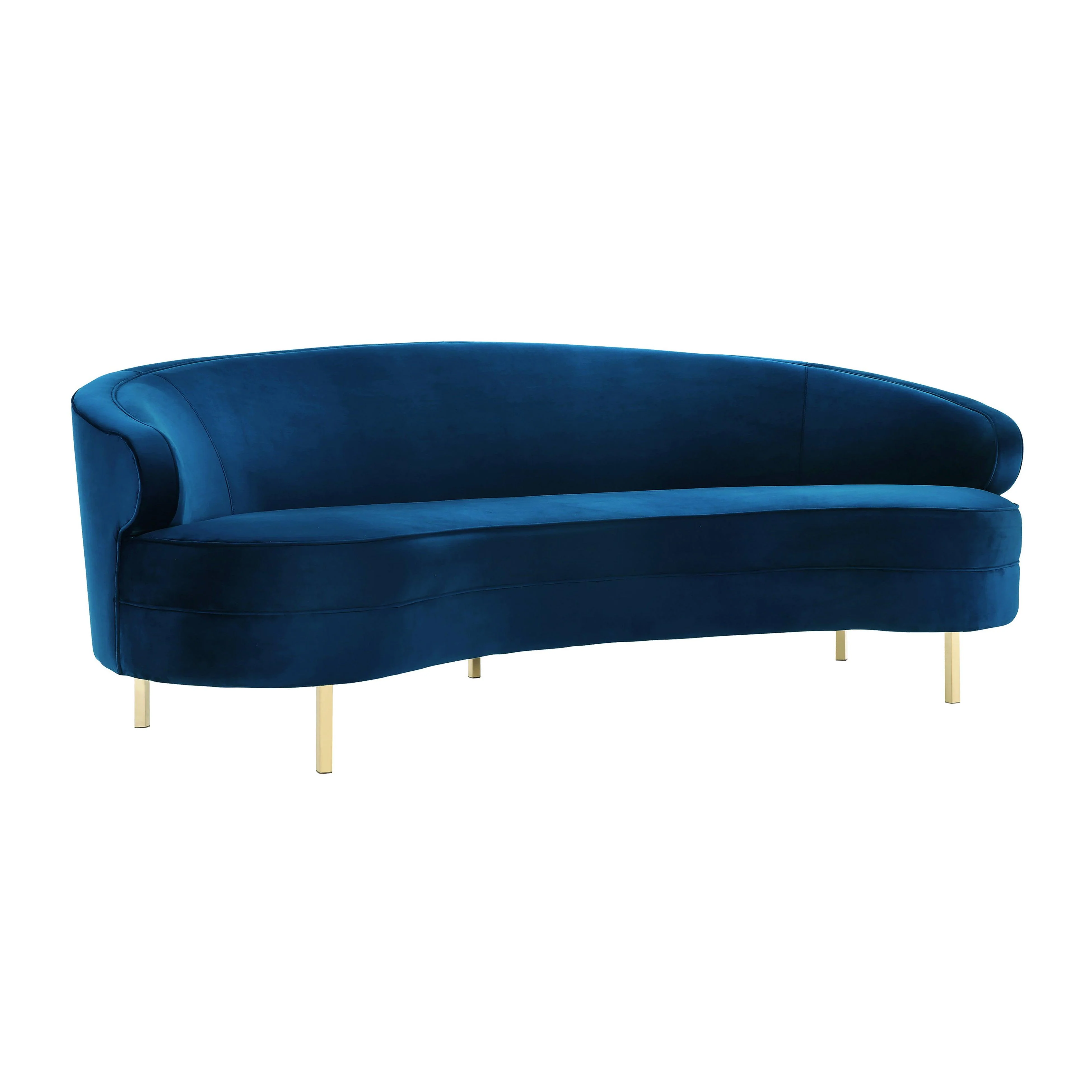 Baila Navy Velvet Sofa - Remutear
