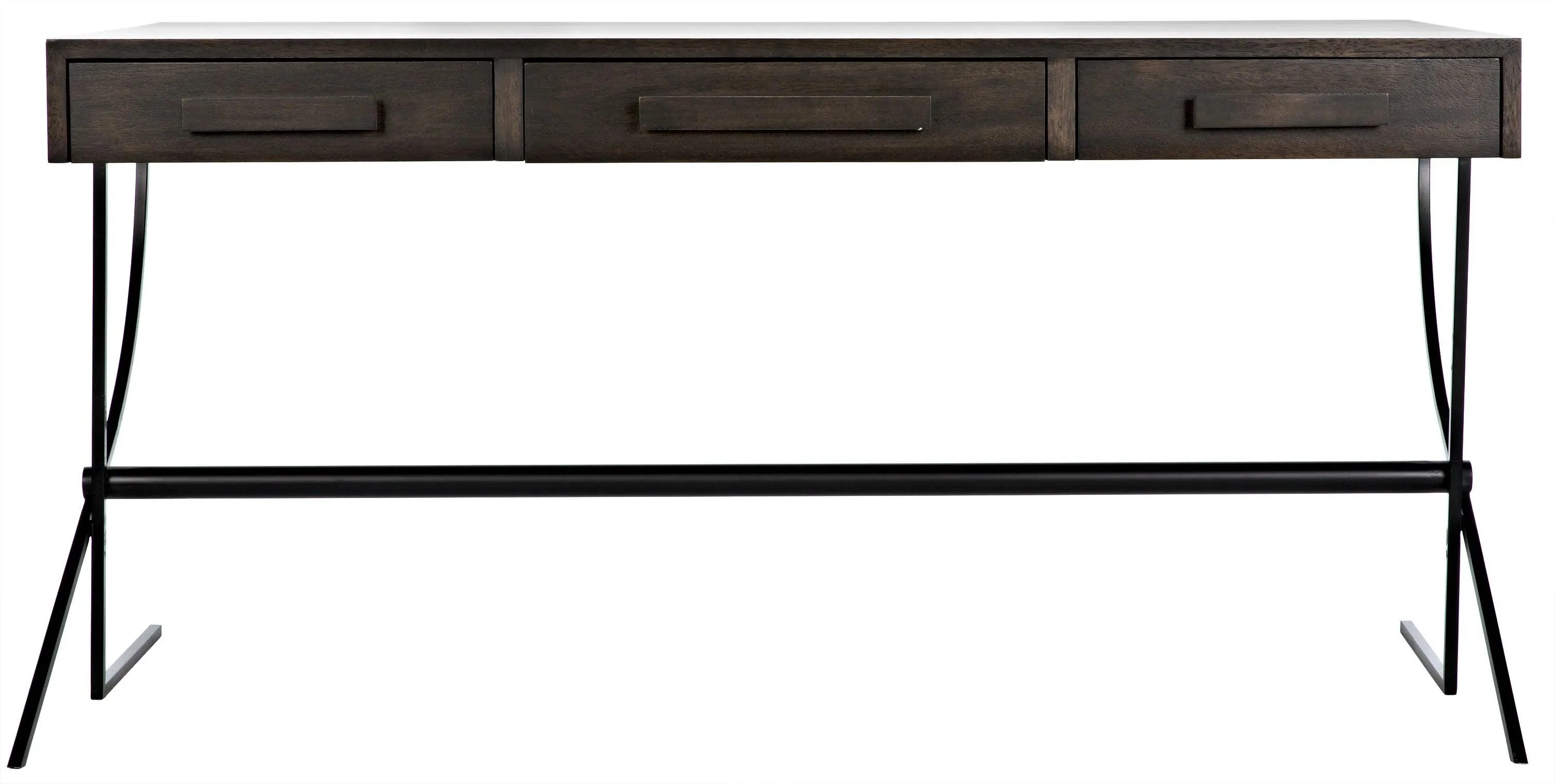 Frank Desk, Ebony Walnut with Steel - Remutear