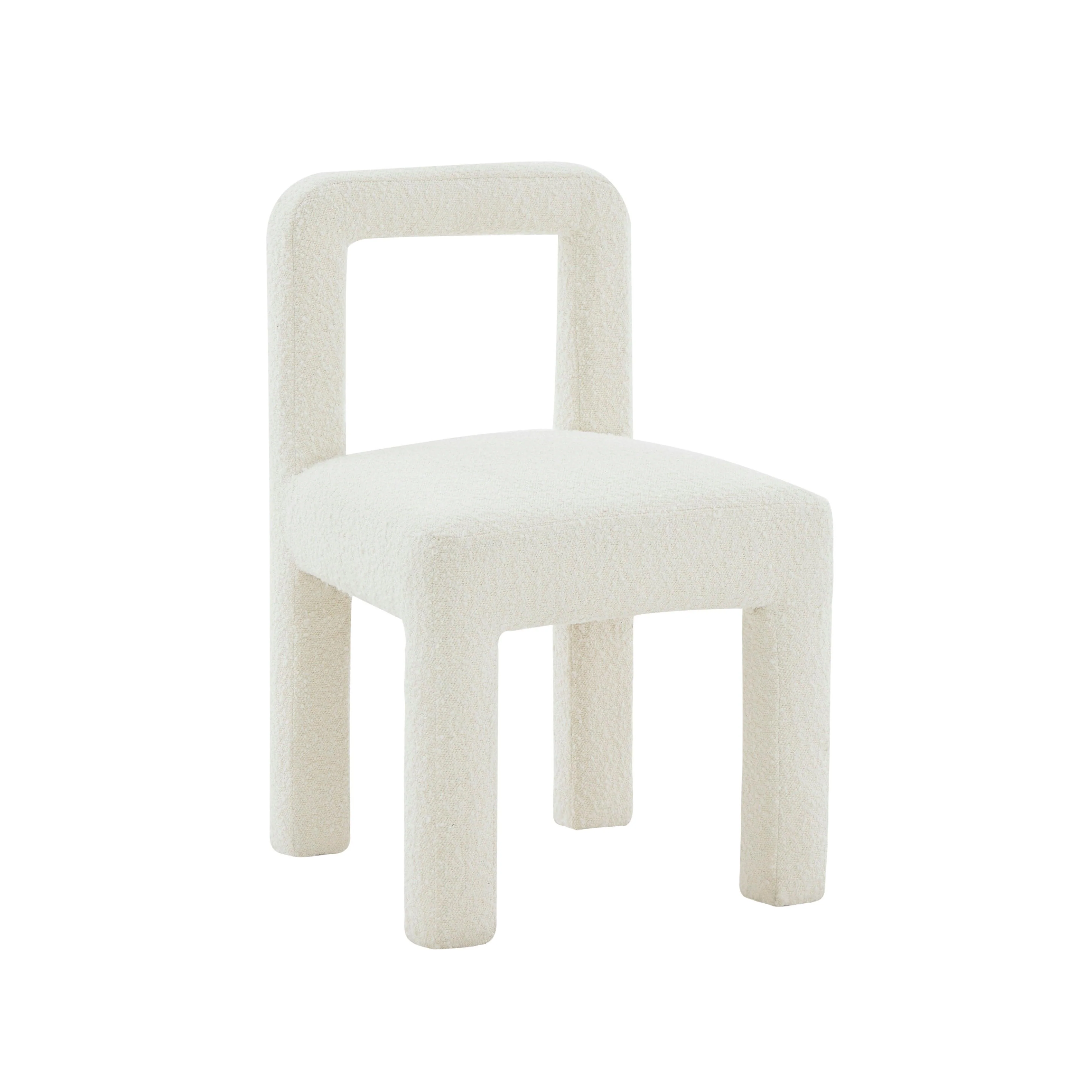 Hazel Cream Boucle Dining Chair - Remutear