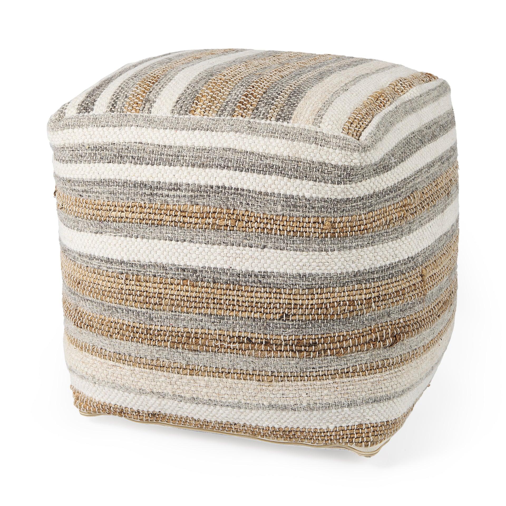 Aahana Hemp and Cotton Pouf - Remutear