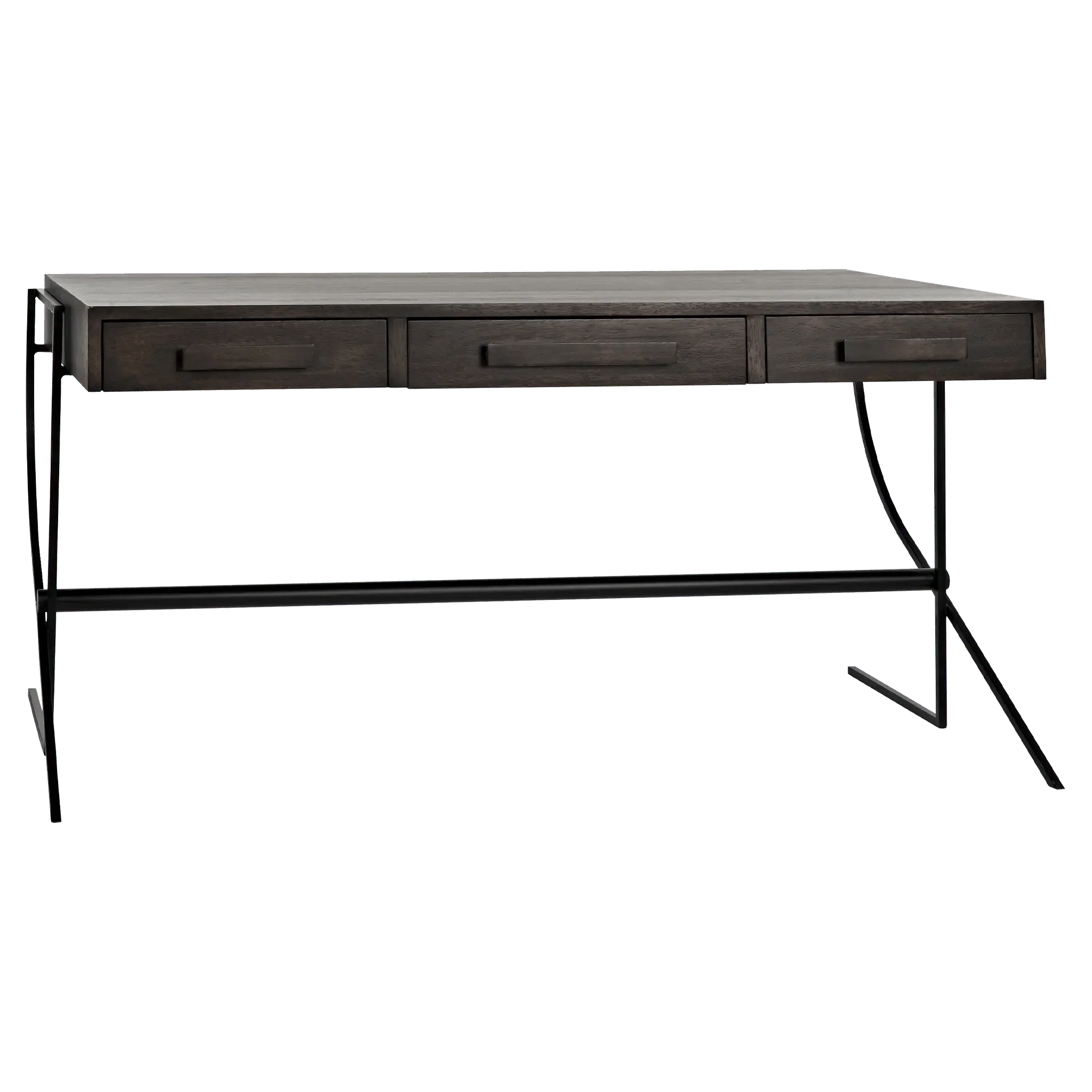 Frank Desk, Ebony Walnut with Steel - Remutear
