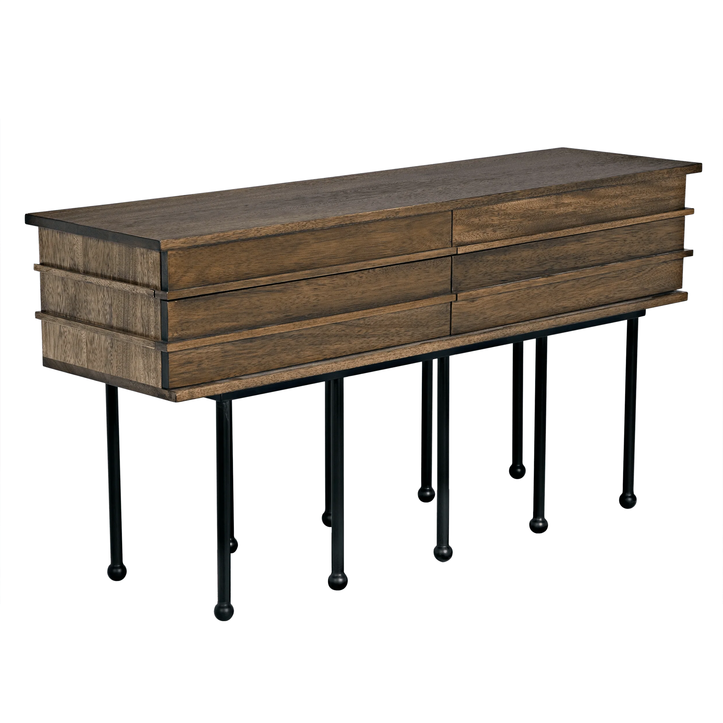 Oliver Console, Dark Walnut - Remutear