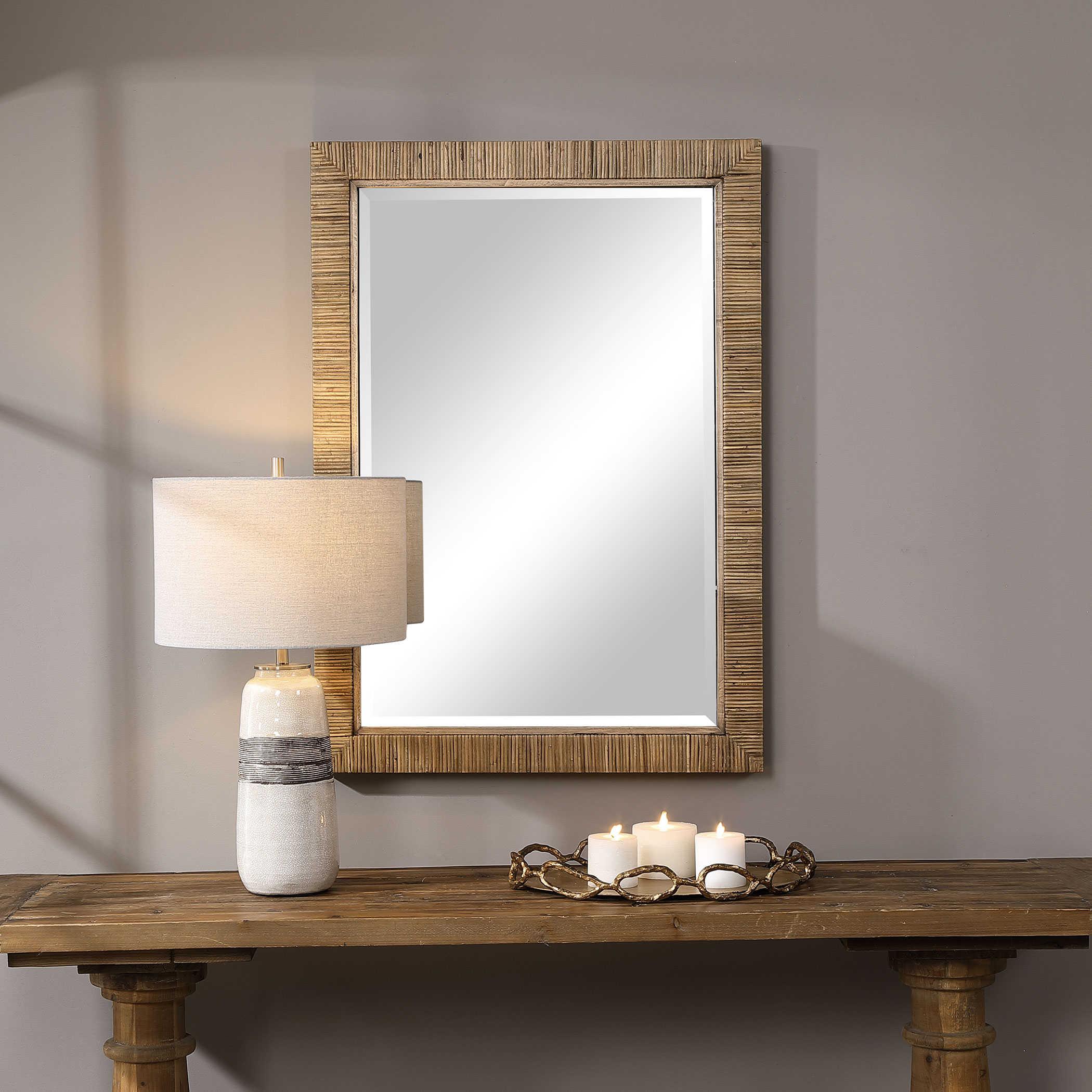 CAPE NATURAL RATTAN MIRROR - Remutear