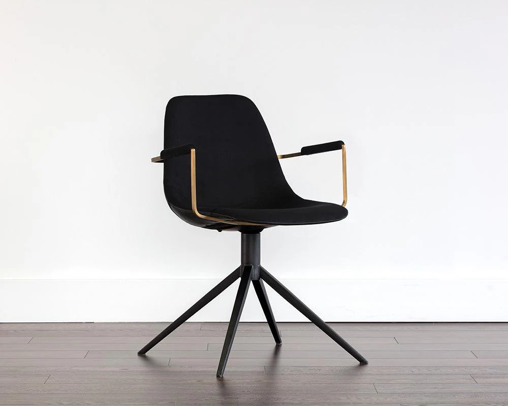 Cassius Swivel Dining Armchair - Remutear