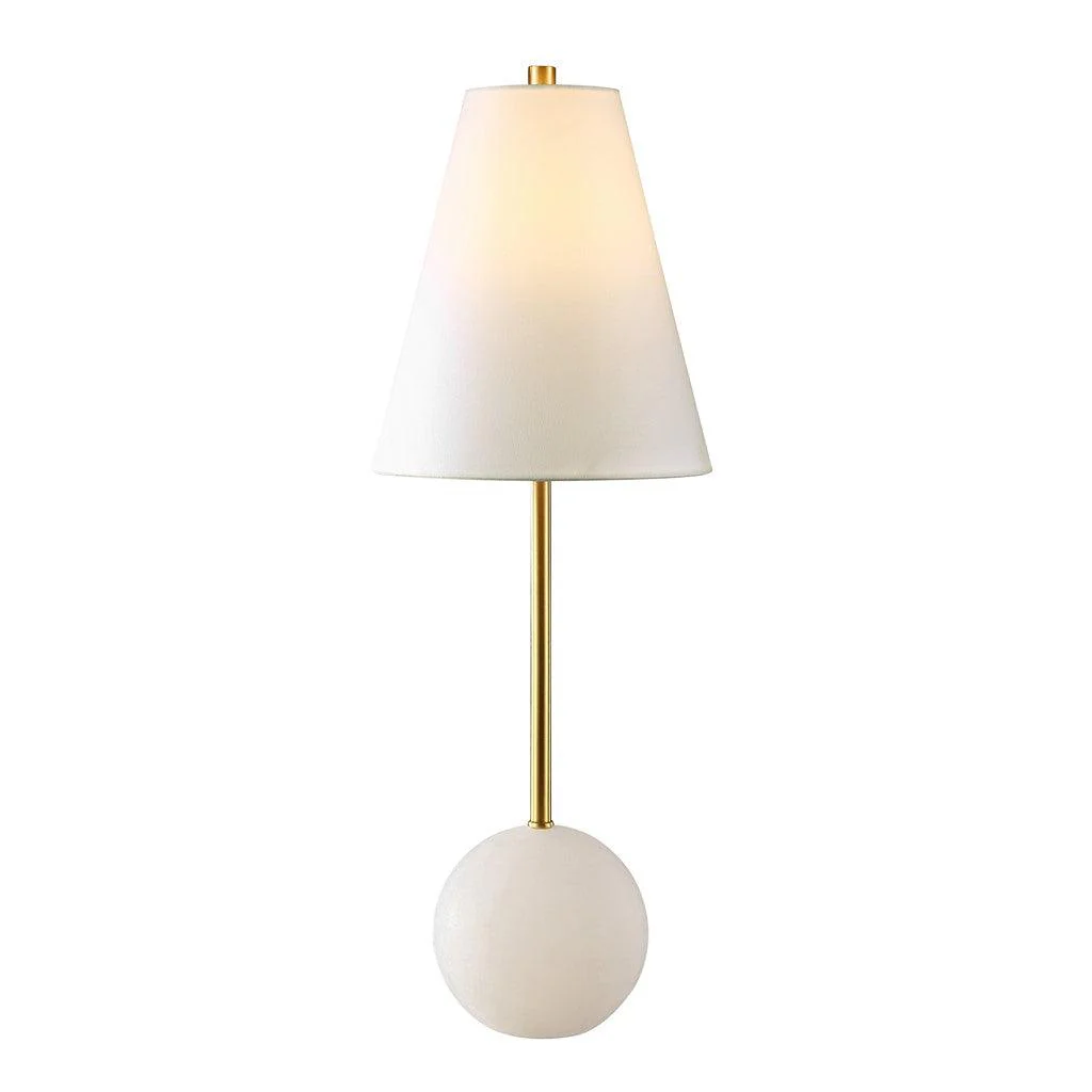 GENESIS ALABASTER AND METAL TABLE LAMP - Remutear
