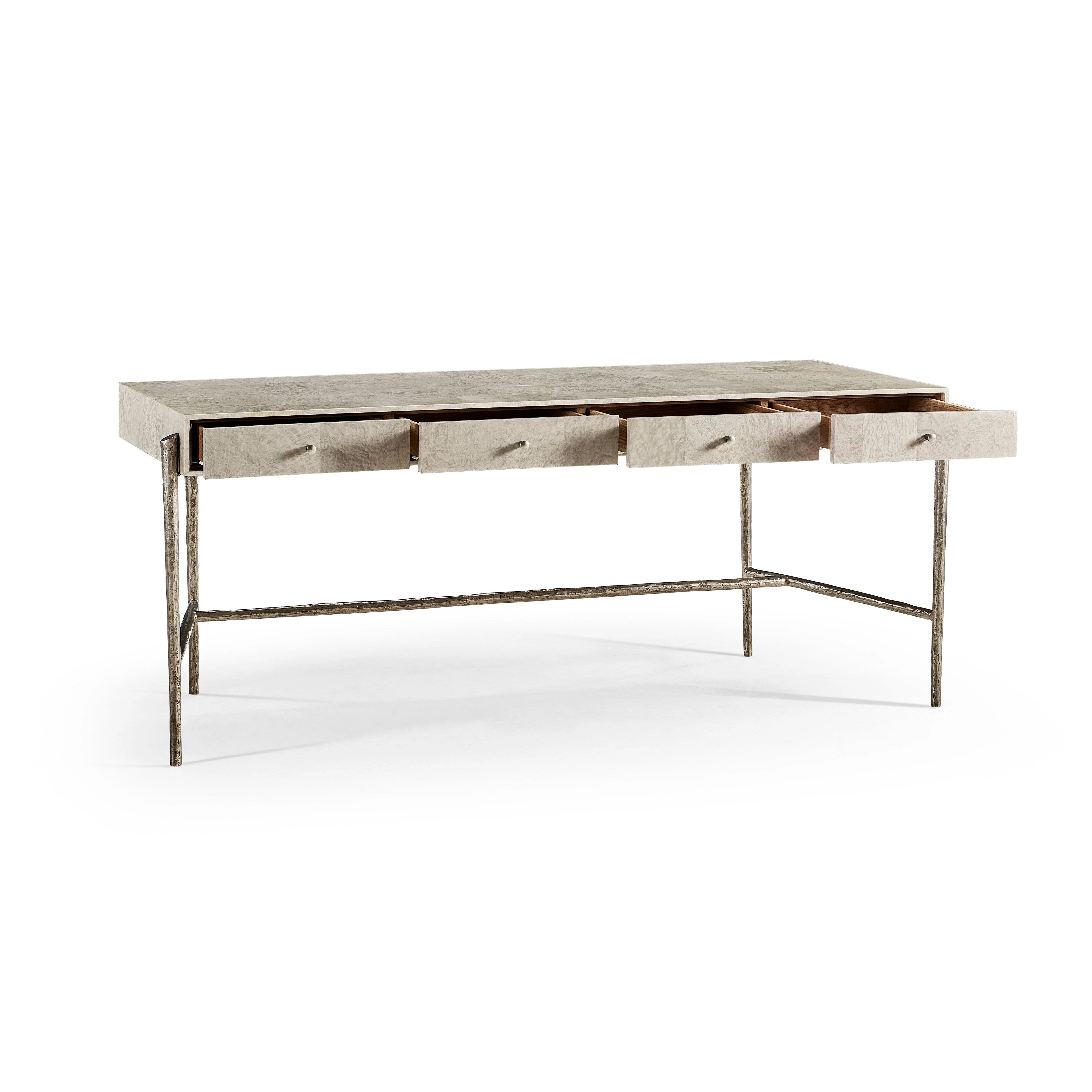 Water Surge Madrona Burl Desk - Remutear