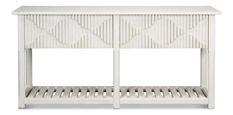 Lola Console - Antique White - Remutear