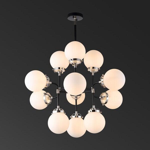 CULLEN WHITE GLASS CHANDELIER - Remutear