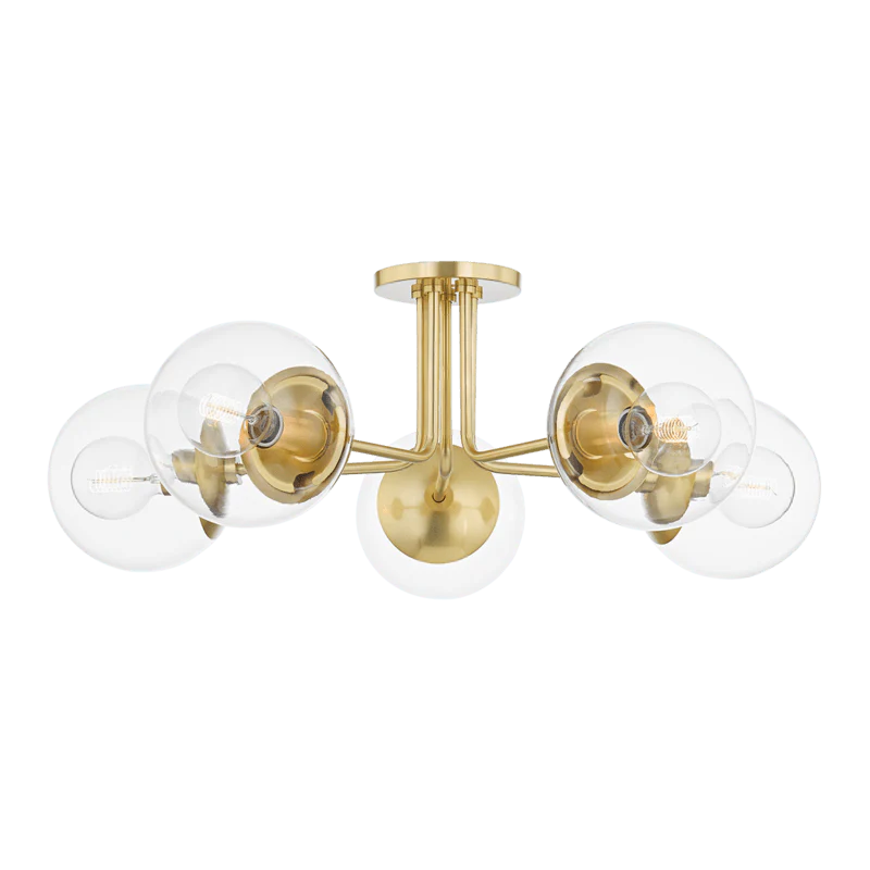 MEADOW 5 LIGHT SEMI FLUSH - Remutear